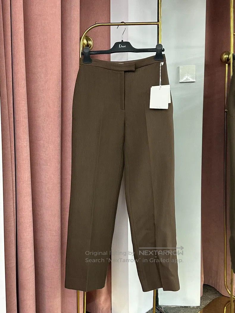 The Row The row size 2 Brown straight-leg trousers Size US 30 / EU 46 - 1 Thumbnail