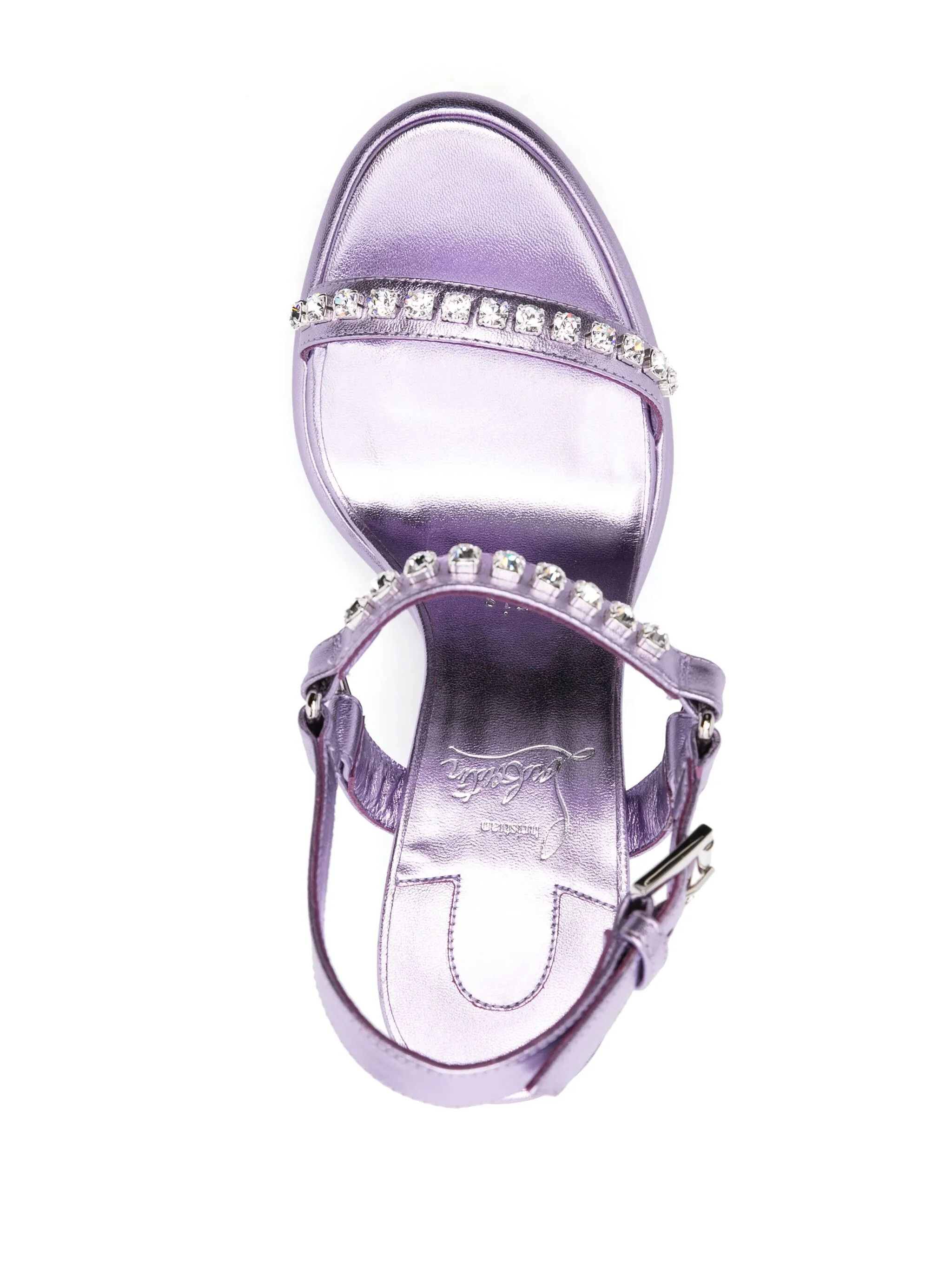 Christian Louboutin o1s1wg110925 Sandals in Purple Size US 10 / IT 40 - 3 Thumbnail