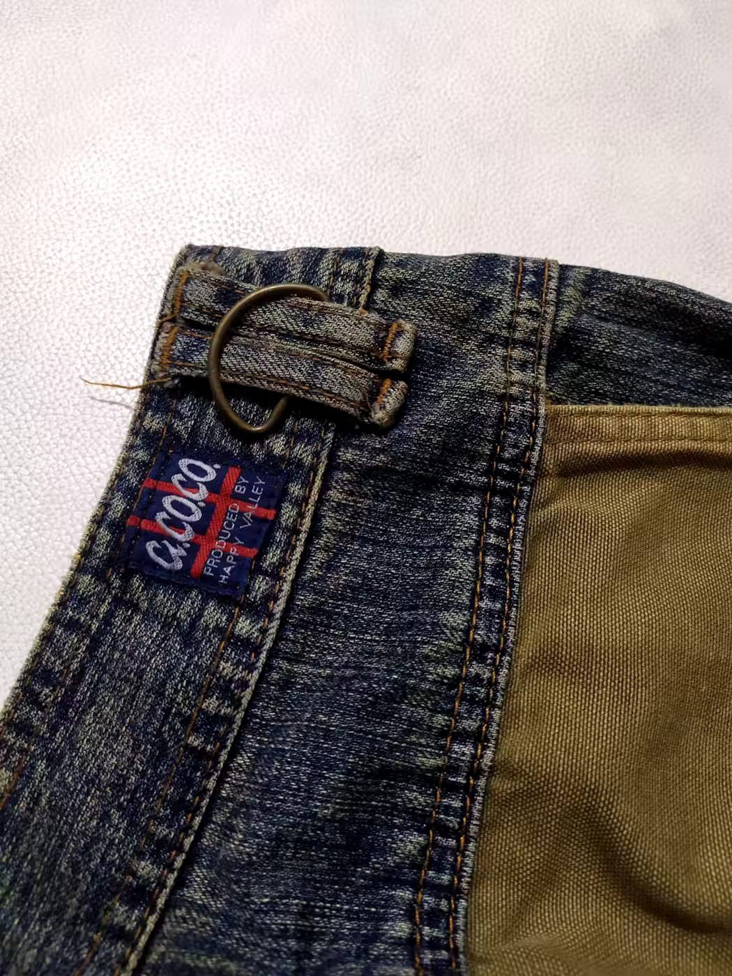 Japanese Brand ACOCO Japan Heavy Cargo Multipocket Bondage Patchwork Pants Size US 28 / EU 44 - 10 Thumbnail