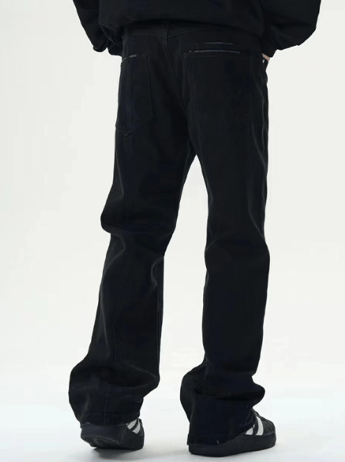 Japanese Brand × Jean Retro simple black slim fit versatile casual jeans Size US 32 / EU 48 - 4 Thumbnail