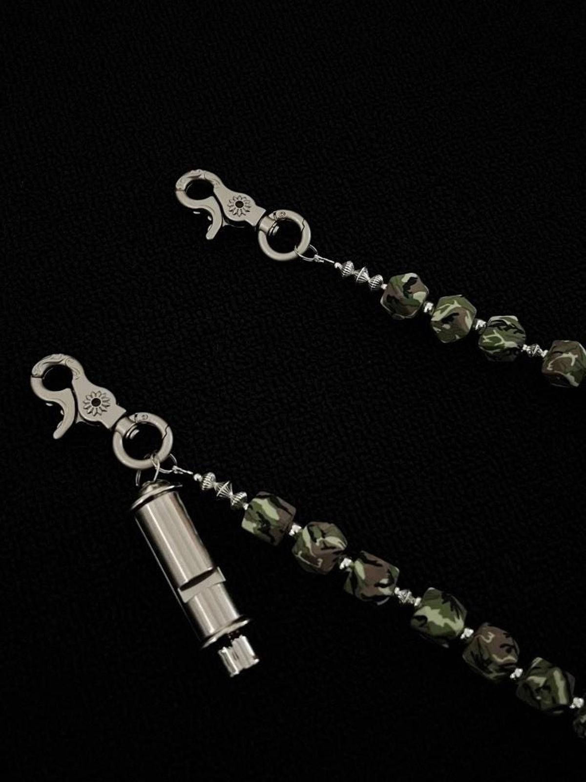 Jewelry Camouflage Bead Wallet Chain,Y2K Pants / Jeans Chain Size ONE SIZE - 3 Thumbnail