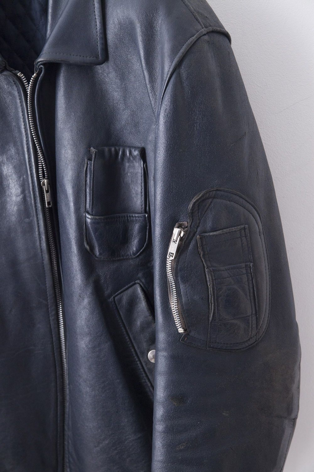 Vintage Vintage 1980's French PN leather aviator jacket Size US L / EU 52-54 / 3 - 3 Thumbnail