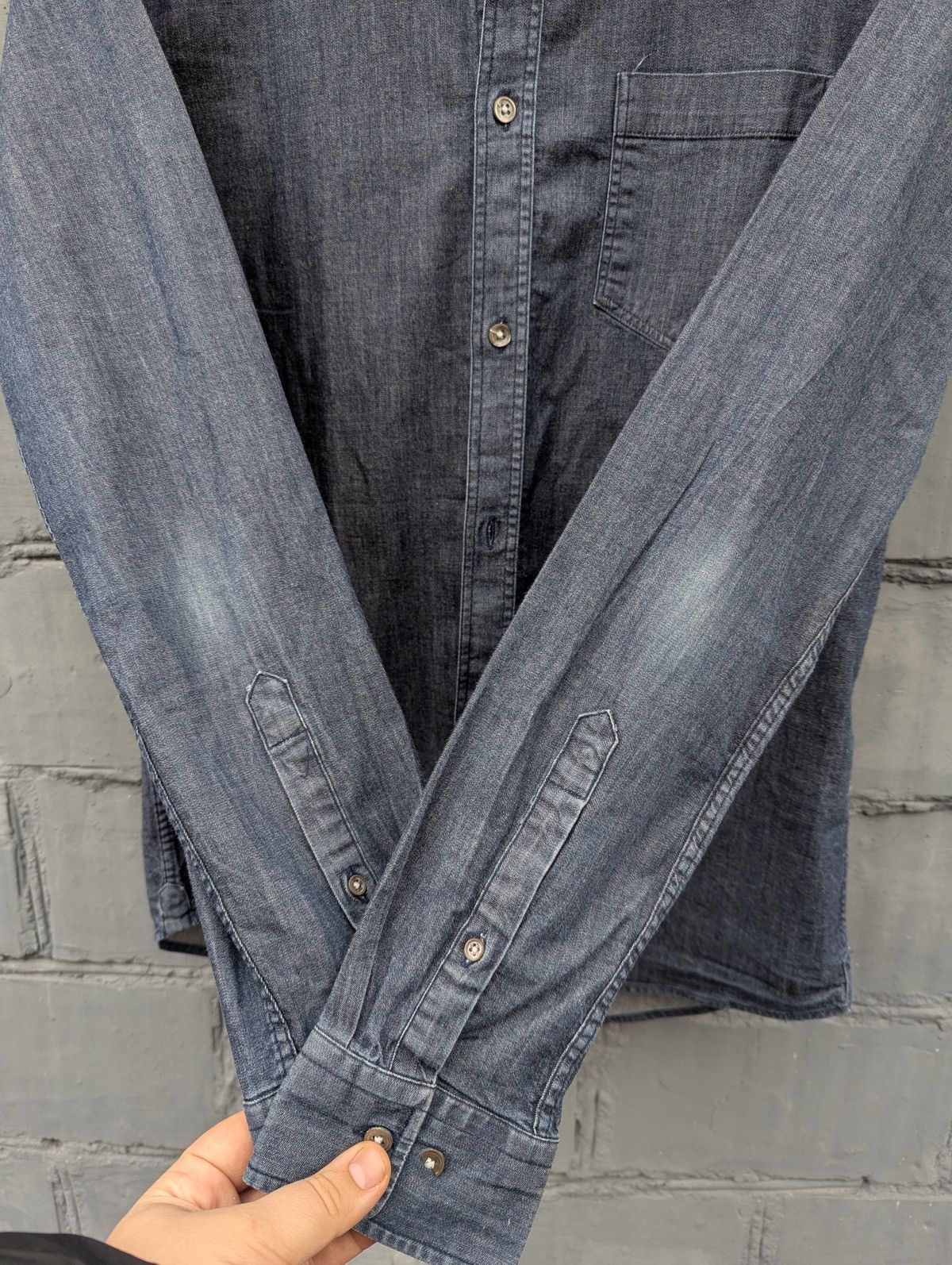 NN07 Navy blue NN07 Denim Button-up Pocket Shirt Size US M / EU 48-50 / 2 - 10 Thumbnail