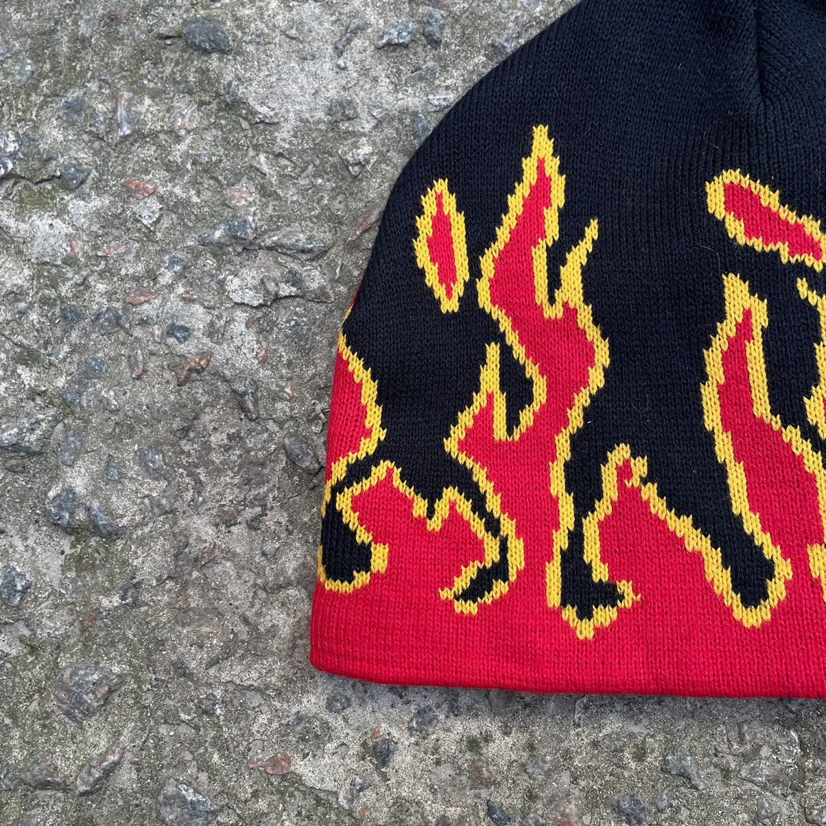 Vintage Vintage Hat With Fire Flame Beanie Y2K 90s Rare Hype Size ONE SIZE - 4 Thumbnail