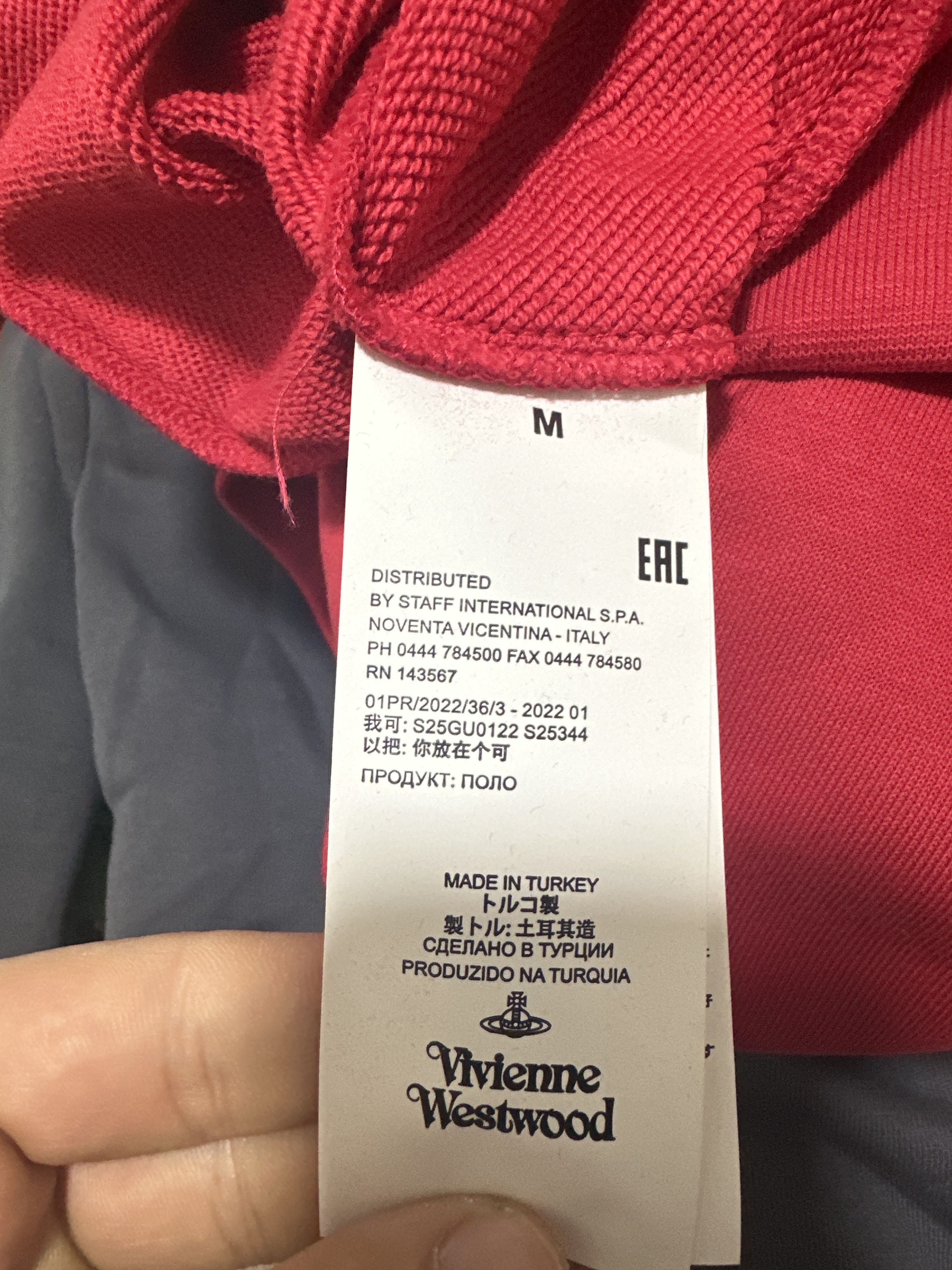 Vivienne Westwood Vivienne Westwood Orb Logo Sweatshirt Red Size Medium Size US M / EU 48-50 / 2 - 7 Thumbnail