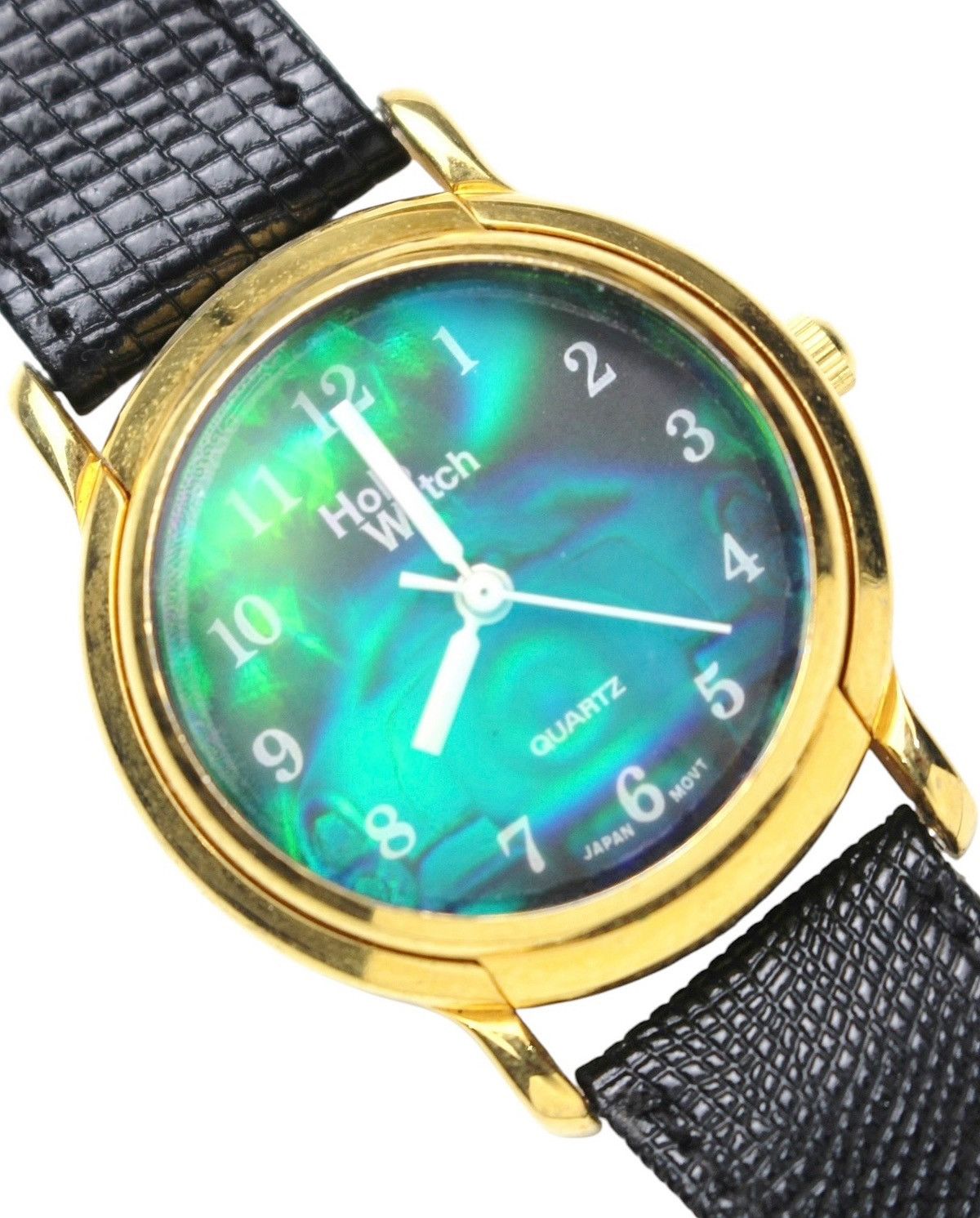 Hysteric Glamour 2000S HOLOGRAM DIAL BLUE-GREEN EFFECT GOLD-PLATED WATCH Size ONE SIZE - 2 Thumbnail