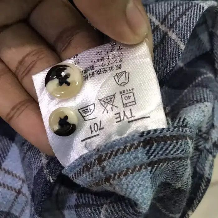 Japanese Brand Kansai Tabito Plaid Tartan Flannel Shirt Size US M / EU 48-50 / 2 - 6 Thumbnail