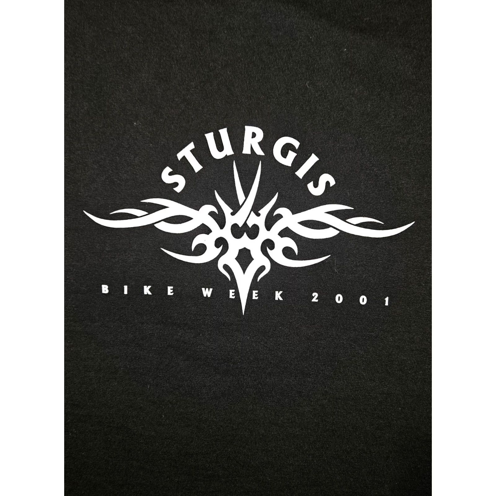 Fruit Of The Loom VINTAGE Sturgis Bike Week 2001 T-Shirt XL Sleeveless Black Biker Motorcycle Shirt Mens XL Black Graphic Print Crew Neck Double-Sided Fruit of the Loom Size US XL / EU 56 / 4 - 5 Thumbnail