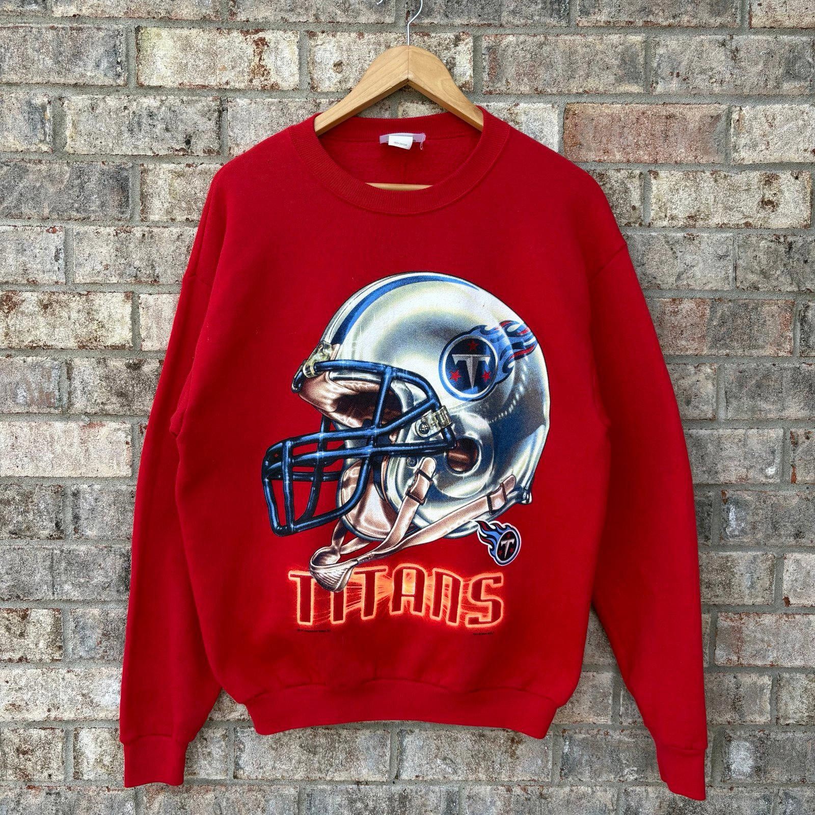 Logo Athletic Vintage 90s Titans graphic Sweatshirt Size US XL / EU 56 / 4 - 1 Thumbnail