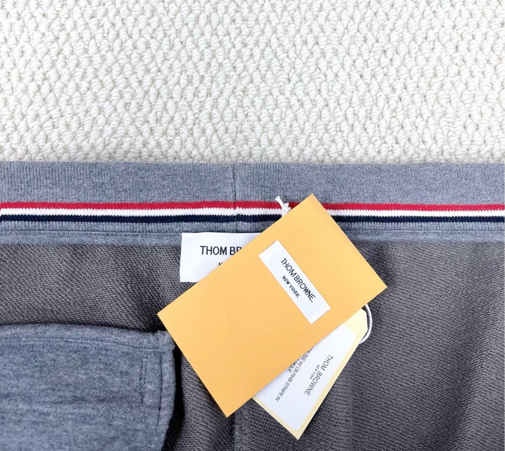 Thom Browne Thom Browne Gray Stripe Knit Sweatpants Size US 31 - 3 Thumbnail