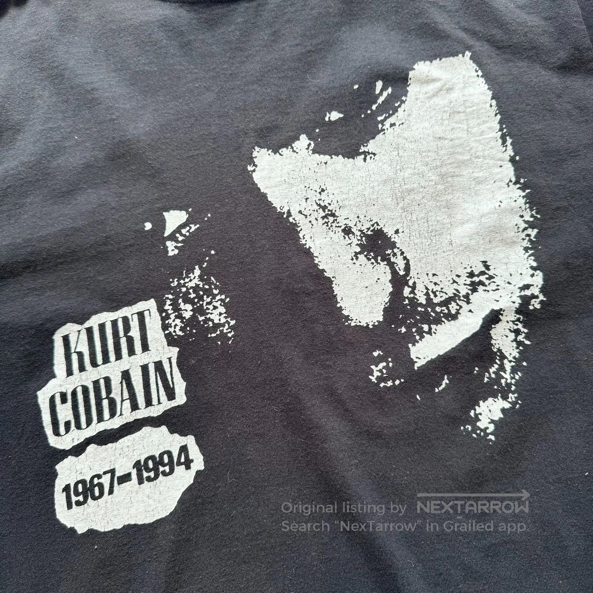 Vintage Vintage 00s Kurt Cobain Nirvana Band Tee. Size US M / EU 48-50 / 2 - 3 Thumbnail