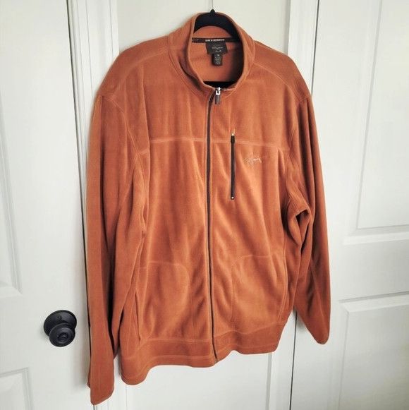 Greg Norman Tasso Elba Performance Five Iron Rust Zip Fleece Comfy Fall Size US XL / EU 56 / 4 - 6 Thumbnail
