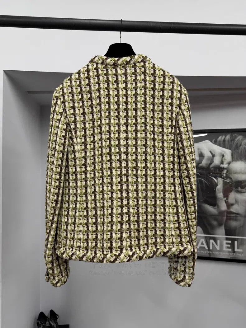 Chanel Chanel Dakar series twill soft tweed colour-blocked jacket Size S / US 4 / IT 40 - 3 Thumbnail