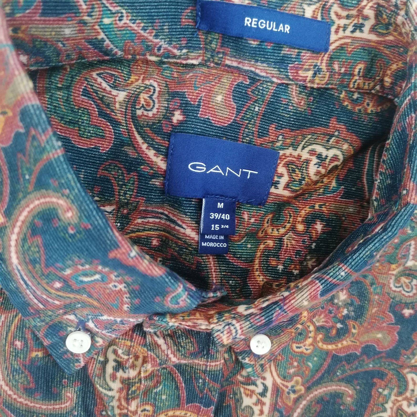 Gant GANT "Paisley Print" Corduroy baroque-style Shirt Size US M / EU 48-50 / 2 - 11 Thumbnail