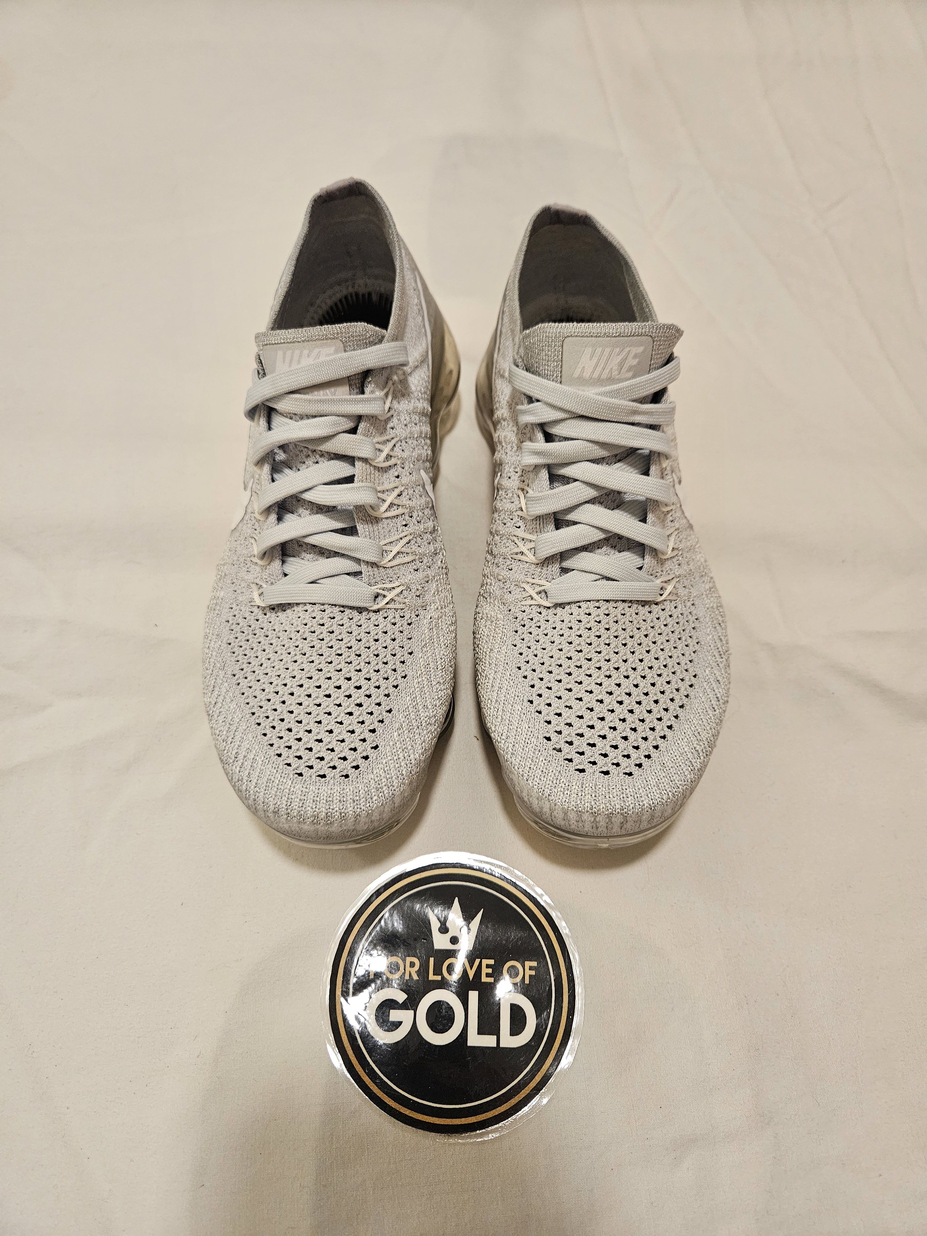 Nike 2017 Nike Air VaporMax Pure Platinum shoes Size US 5 / IT 35 - 3 Thumbnail
