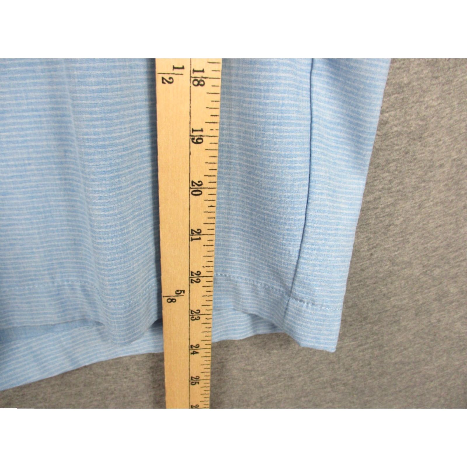 TravisMathew Travis Mathew Shorts Men's 42 Blue Stripe Chino Golf Stretch Casual 5-Pocket Regular Belt Loops Blue Mens Size US 42 / EU 58 - 4 Thumbnail