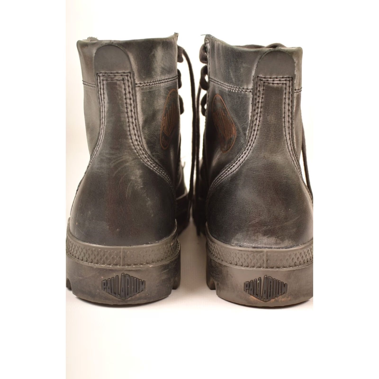 Palladium Palladium Pallabrouse Gray Leather Combat Boots 45 Mens UK 10.5 US 11.5 EU 45 Size 03079013 Size US 11 / EU 44 - 3 Thumbnail