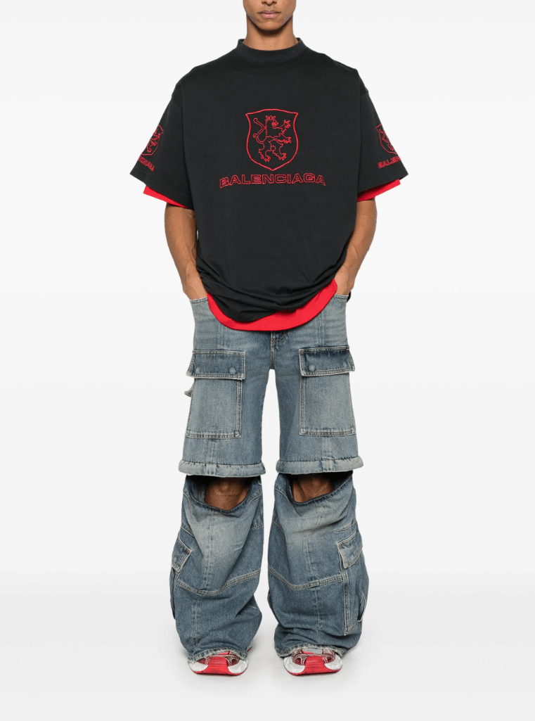 Balenciaga Balenciaga Lion Club Oversized T Shirt Size US S / EU 44-46 / 1 - 3 Thumbnail