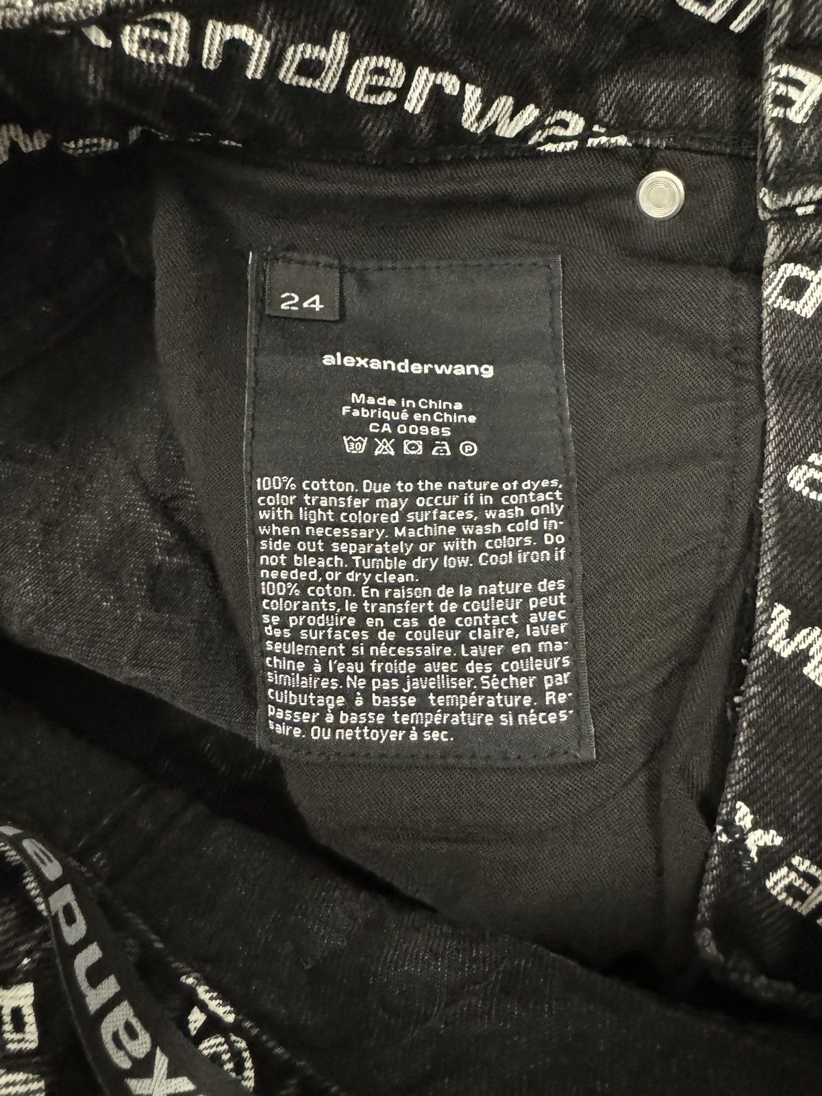 Alexander Wang Alexander Wang Falling Back Logo Women’s Denim Size 24" / US 00 / IT 34 - 13 Thumbnail