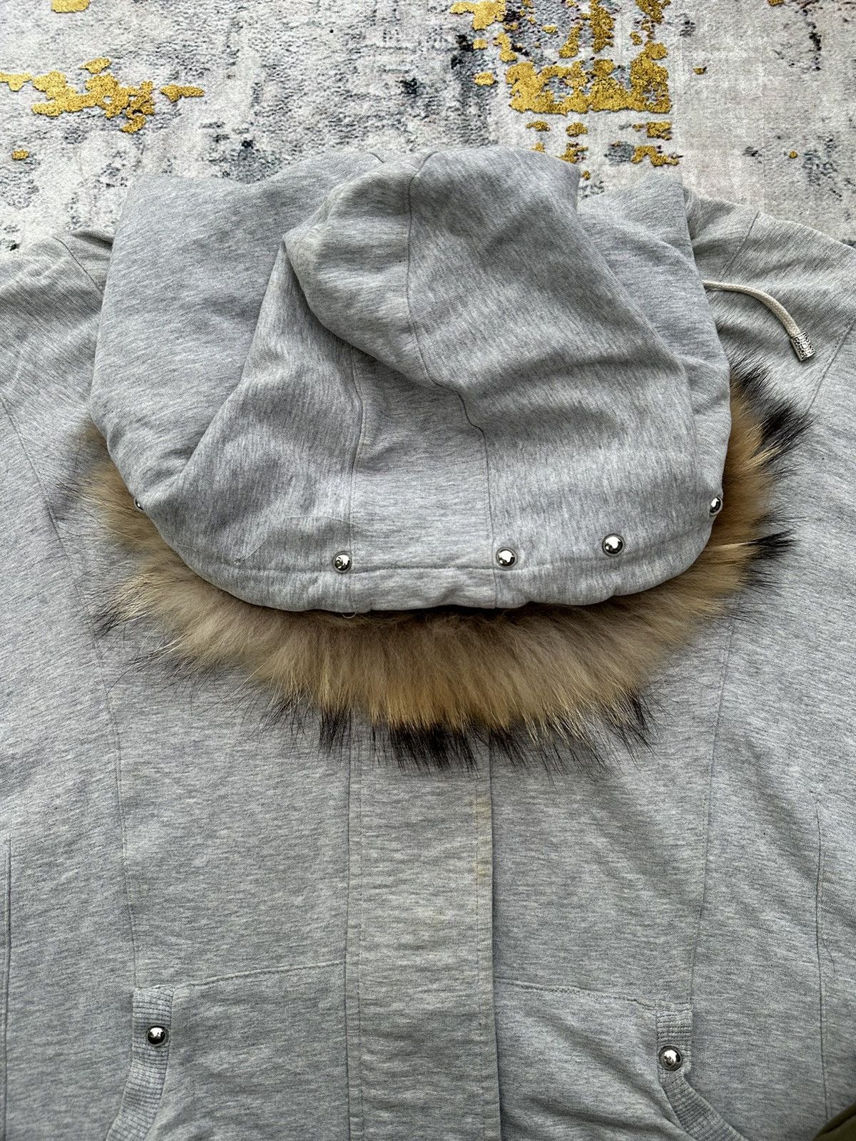 20471120 Y2K TRIBAL STUDDED FUR ZIP HOODIE IFSIXWASNINE LGB STYLE Size US XXL / EU 58 / 5 - 8 Thumbnail