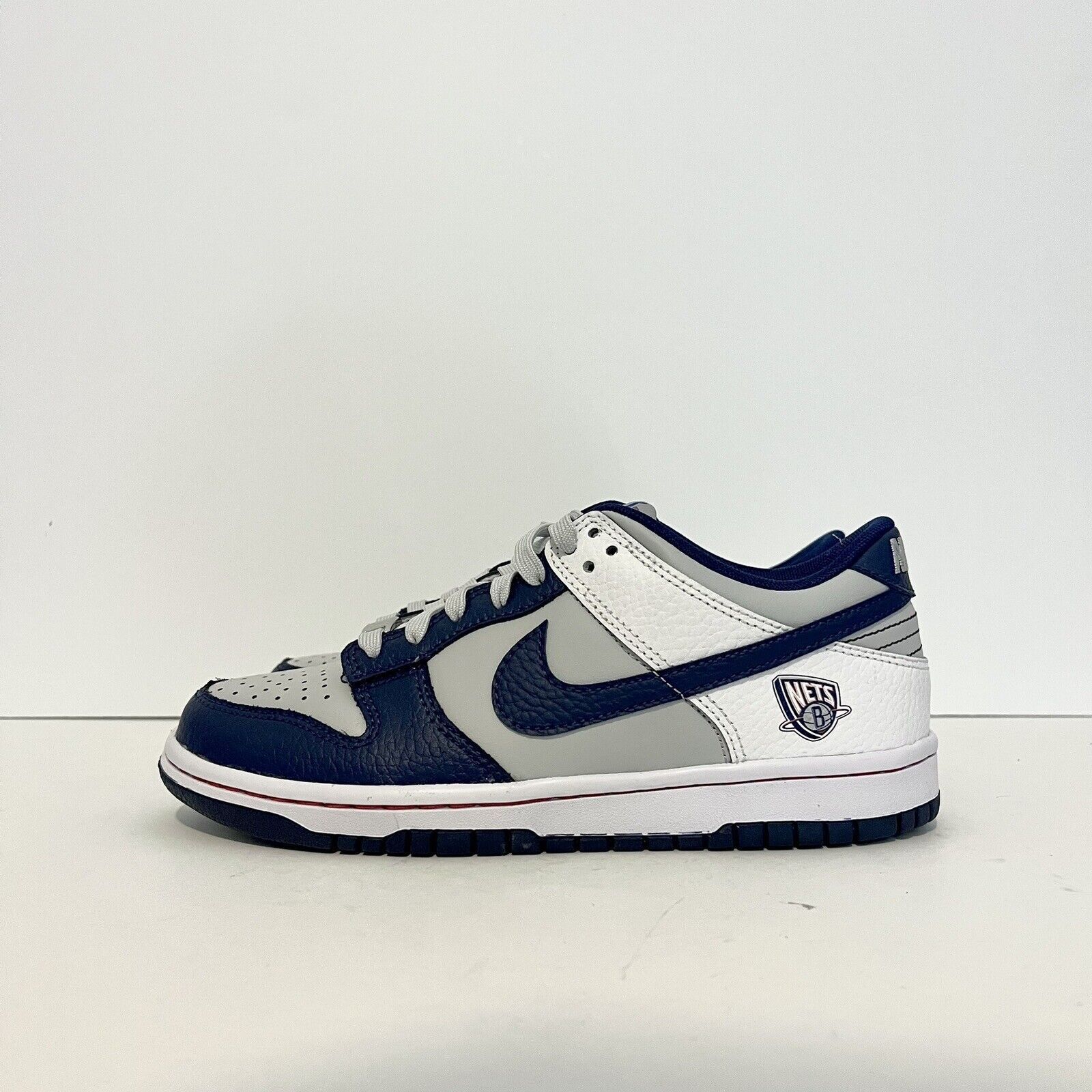 Nike 2021 Nike Dunk Low EMB GS NBA 75th Nets DO6288 001 DS 5Y Size US 6.5 / IT 36.5 - 1 Thumbnail