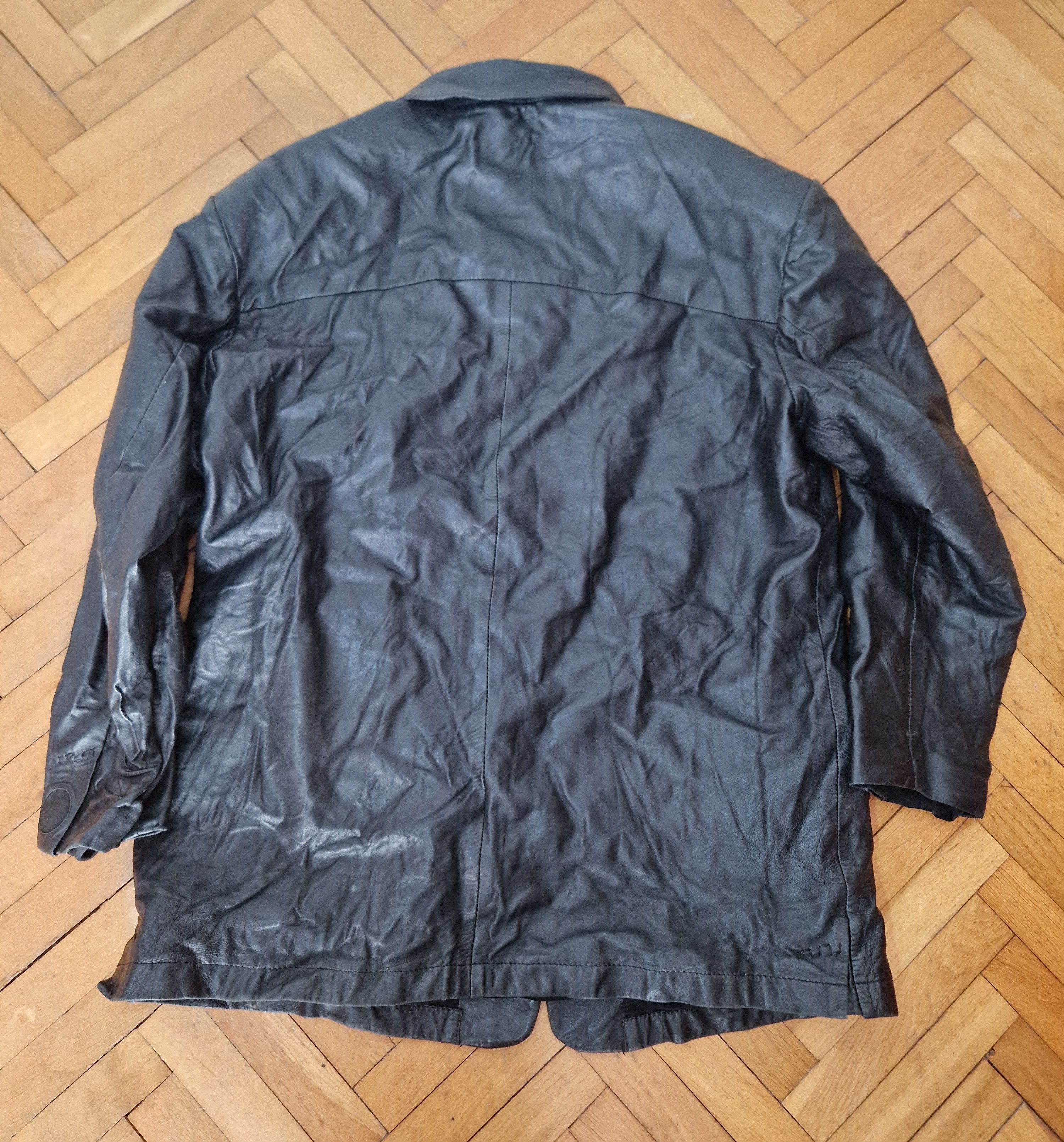 Versace Versace vintage 90s big logo medusa leather biker jacket Size US XL / EU 56 / 4 - 2 Thumbnail