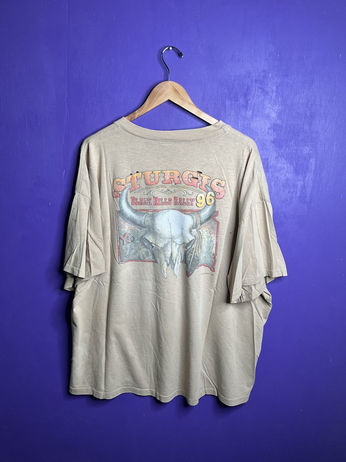 Harley Davidson × Vintage Vintage 1996 Sturgis black hills rally American Indian tee Size US XXL / EU 58 / 5 - 2 Thumbnail