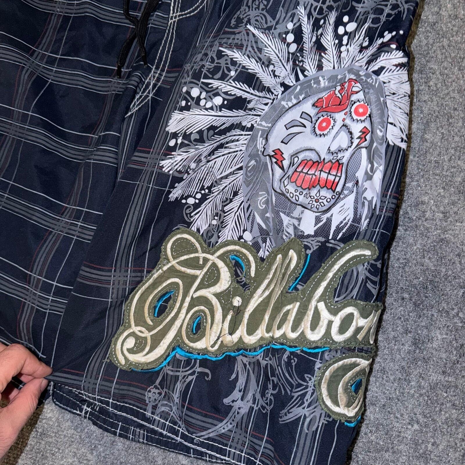 Billabong Billabong Baby Blue Tribal Surf Board Shorts Mens XL Vtg Size US 36 / EU 52 - 2 Thumbnail