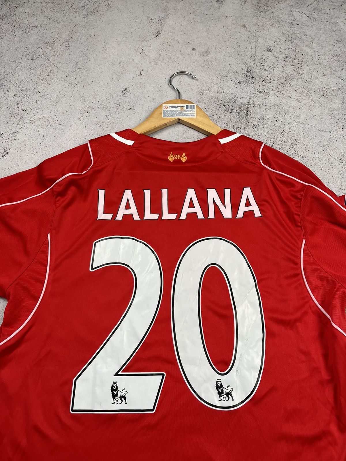 Warrior LIVERPOOL 2014 2015 HOME SOCCER JERSEY WARRIOR #20 LALLANA Size US M / EU 48-50 / 2 - 8 Thumbnail