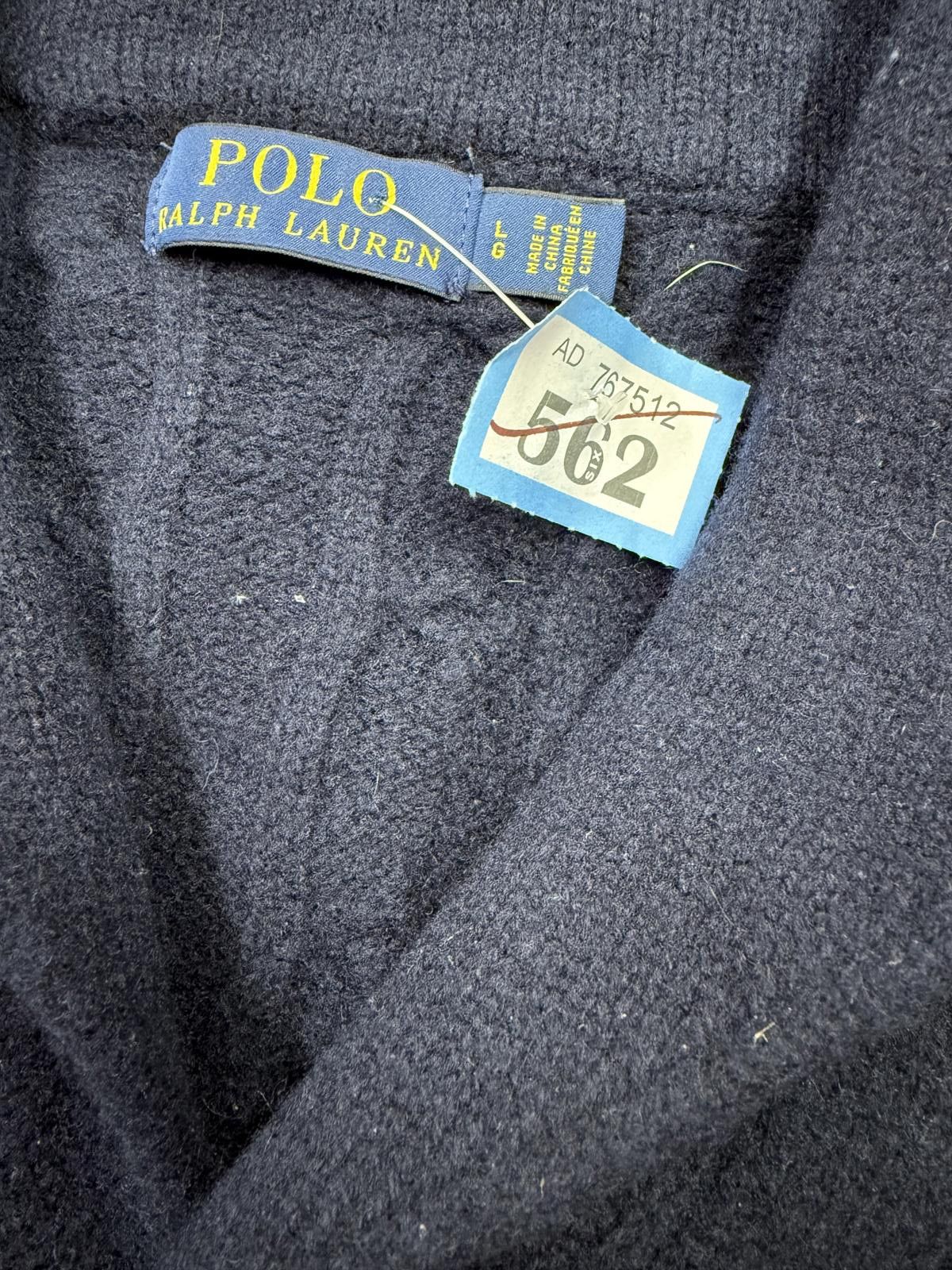 Polo Ralph Lauren Polo Ralph Lauren Navy Blue Cable Knit Cardigan Sweater Size US L / EU 52-54 / 3 - 2 Thumbnail
