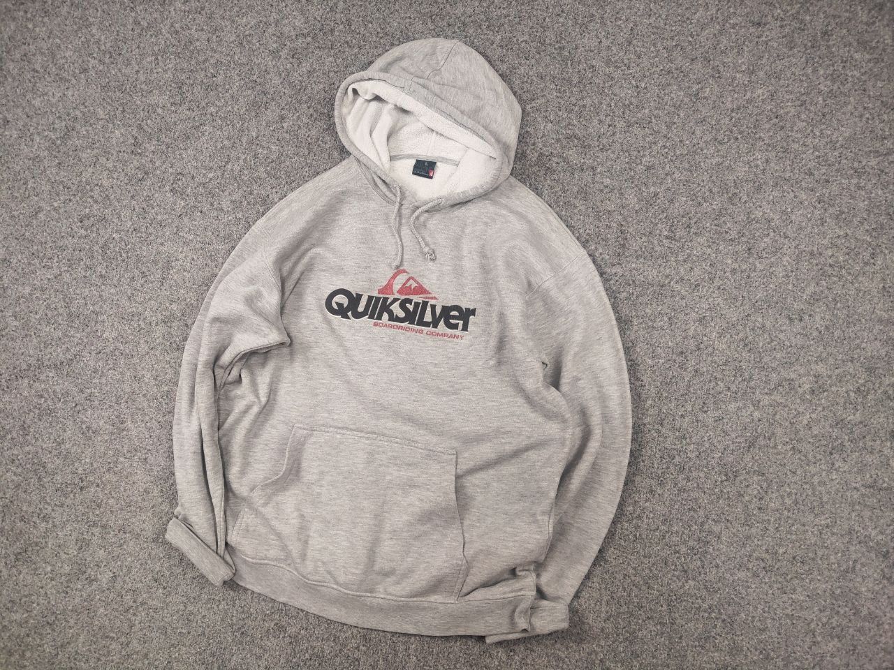 Quiksilver Quiksilver Vintage Big logo Gray Hoodie Skate Surf Y2K Style Size US L / EU 52-54 / 3 - 3 Thumbnail