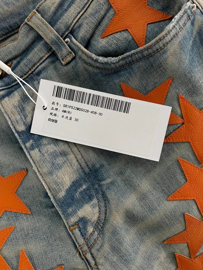 Amiri Amiri Star Leather Logo Washed Jeans Size US 30 / EU 46 - 9 Thumbnail