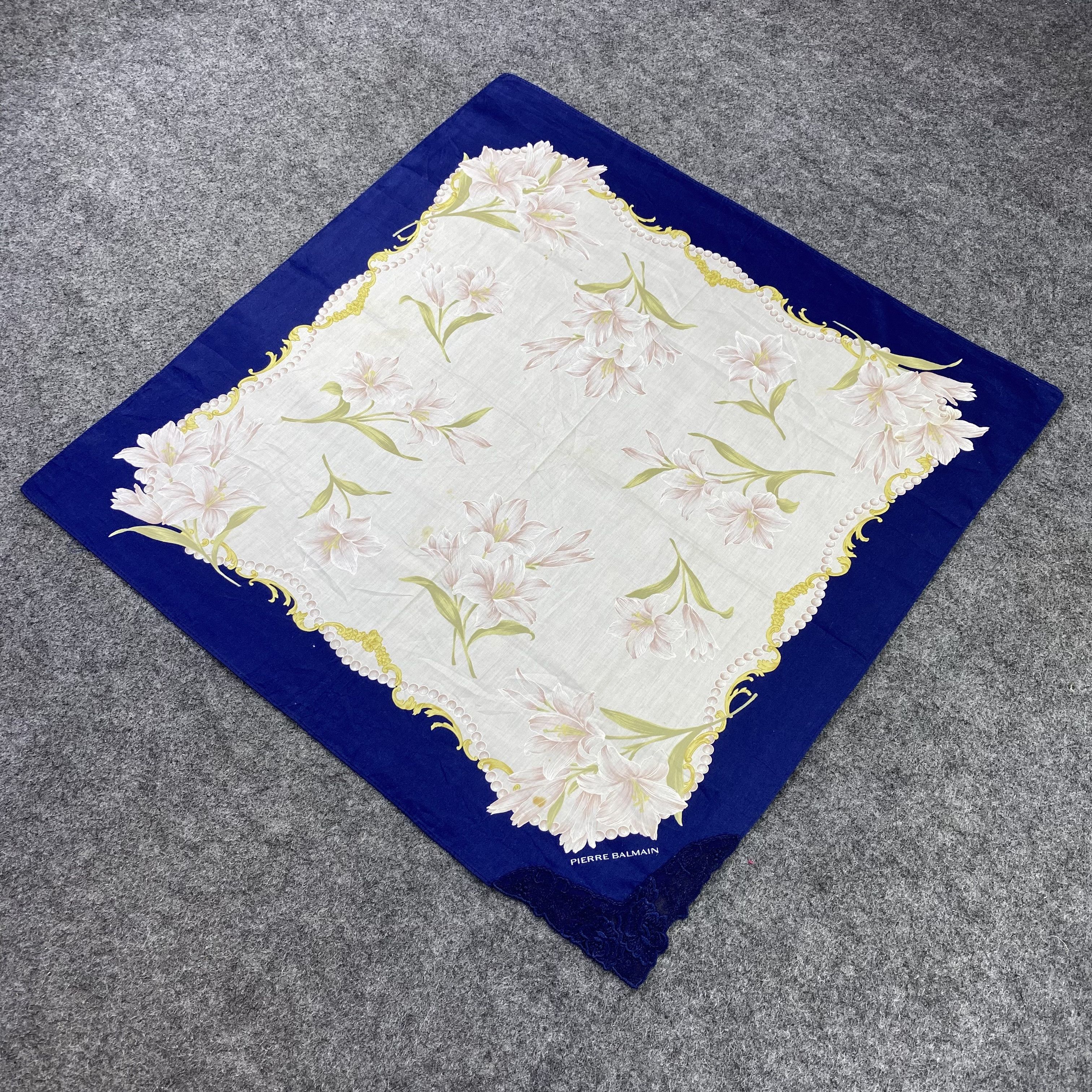 Pierre Balmain Pierre Balmain Handkerchief / Bandana / Neckerchief-B1093 Size ONE SIZE - 4 Thumbnail