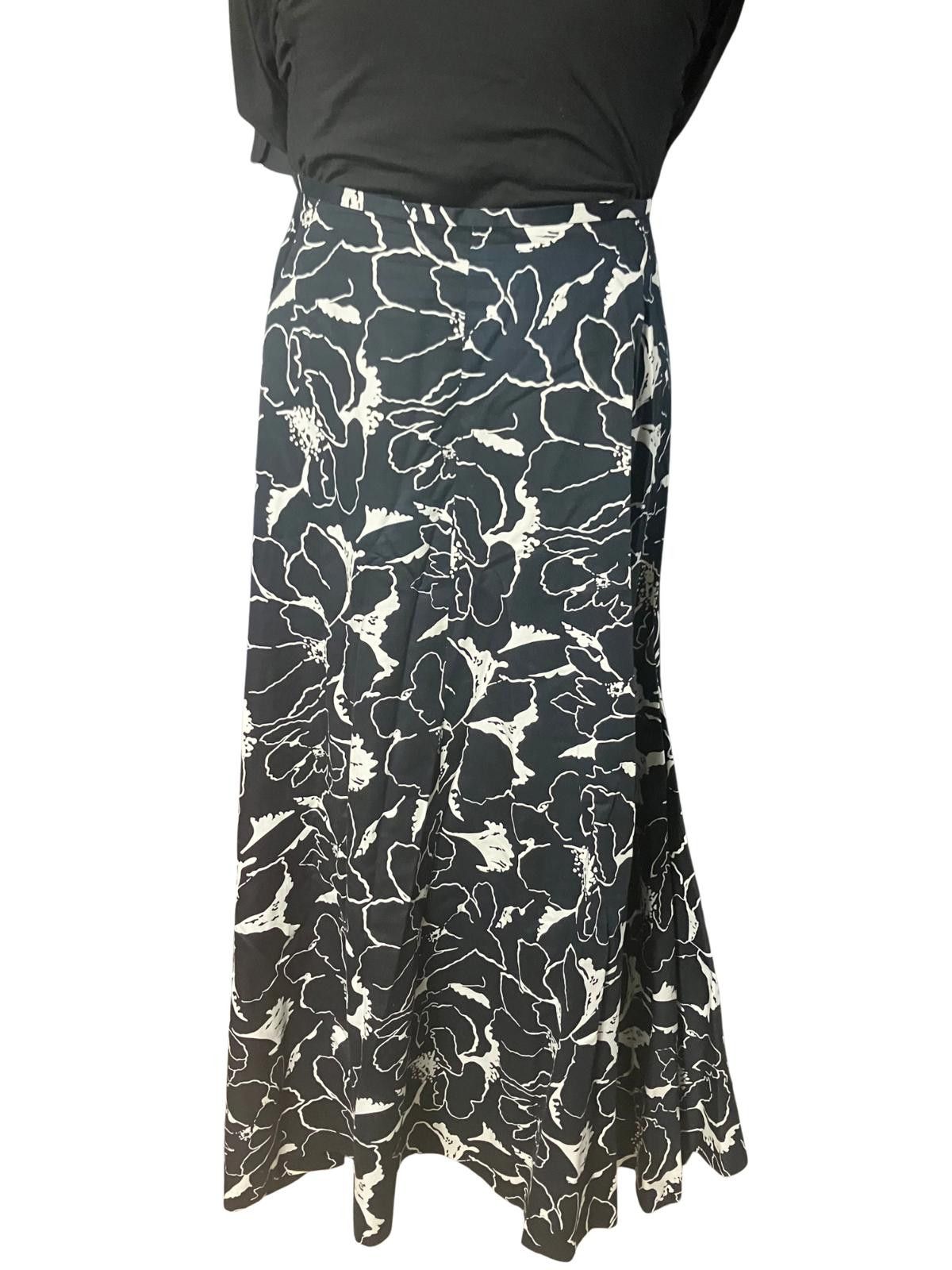 Other J. Peterman Co Floral Flared Skirt Cotton Size 14 Size 36" / US 14 / IT 50 - 3 Thumbnail