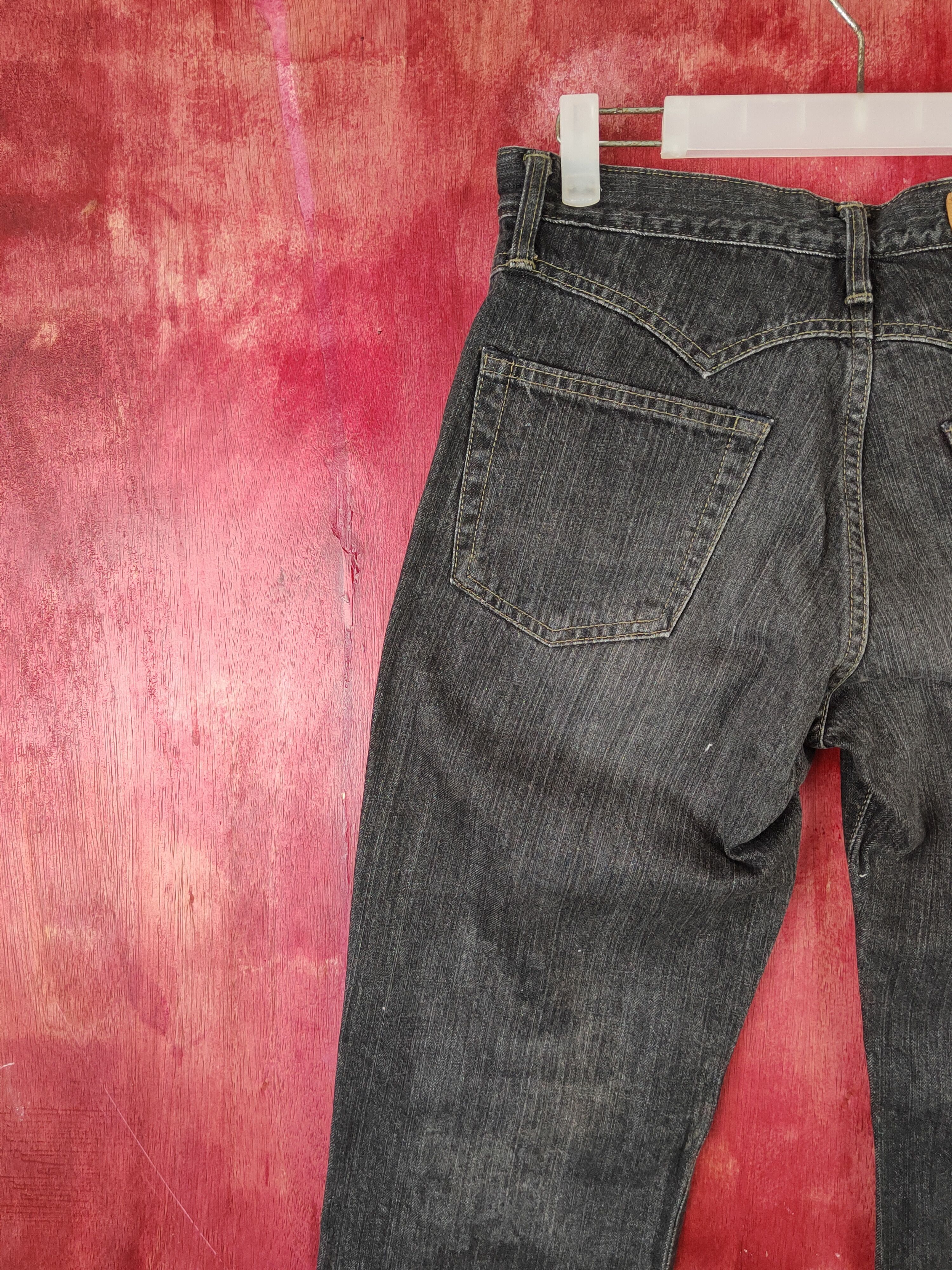 Edwin × Japanese Brand Edwin Black Distressed Ripped Jeans #S1851 Size US 29 - 8 Thumbnail