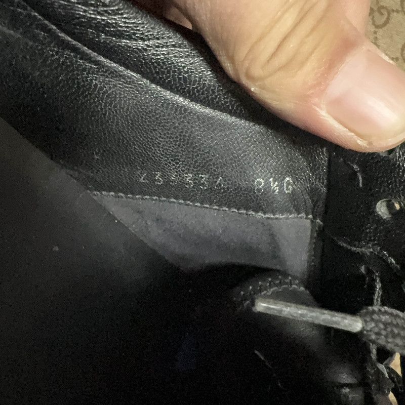 Gucci Gucci Black Leather Casual Sneakers - Size US 9 / EU 42 - 5 Thumbnail