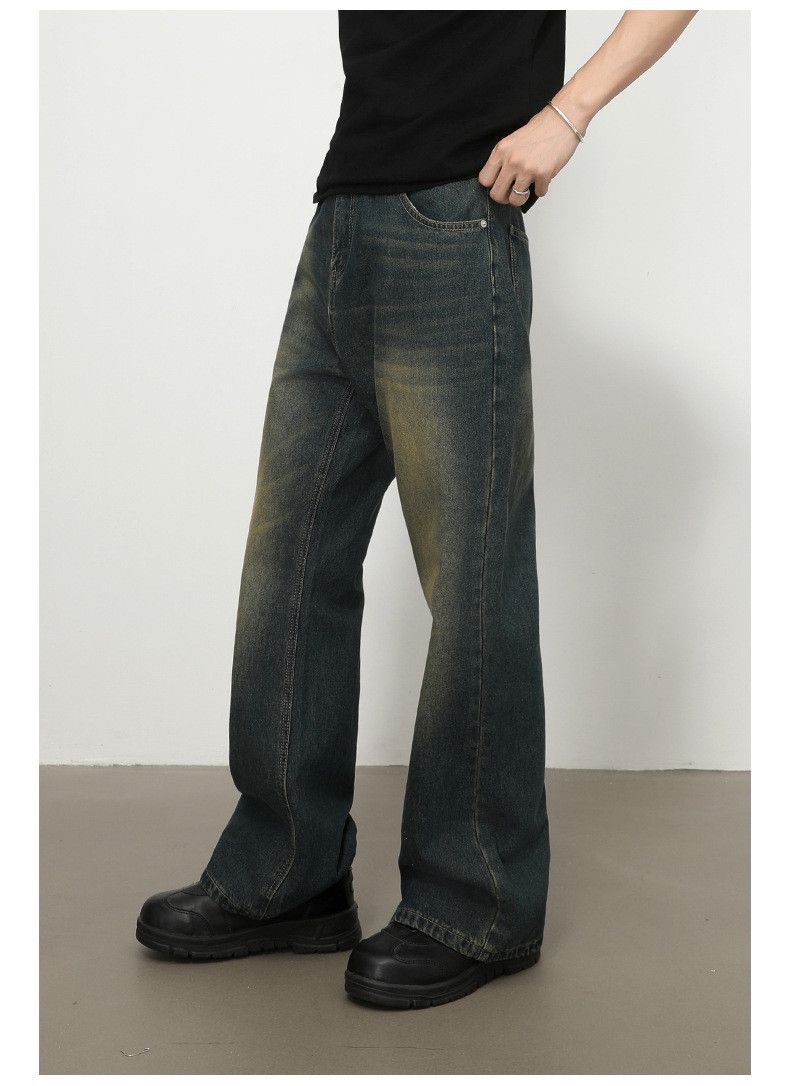 Vintage Japanese vintage distressed men's loose-fitting flared jeans Size US 32 / EU 48 - 4 Thumbnail
