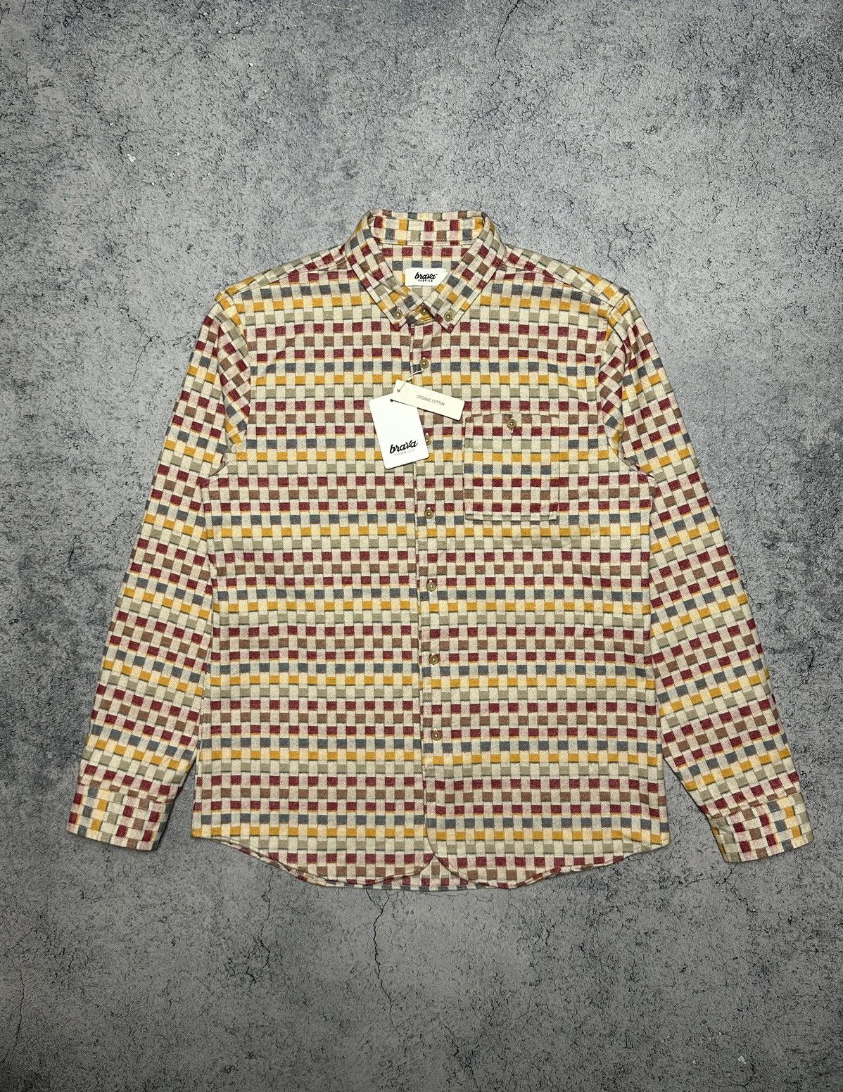 Other Brava Fabrics Pattern Flannel Organic Cotton Shirt Size US S / EU 44-46 / 1 - 1 Thumbnail