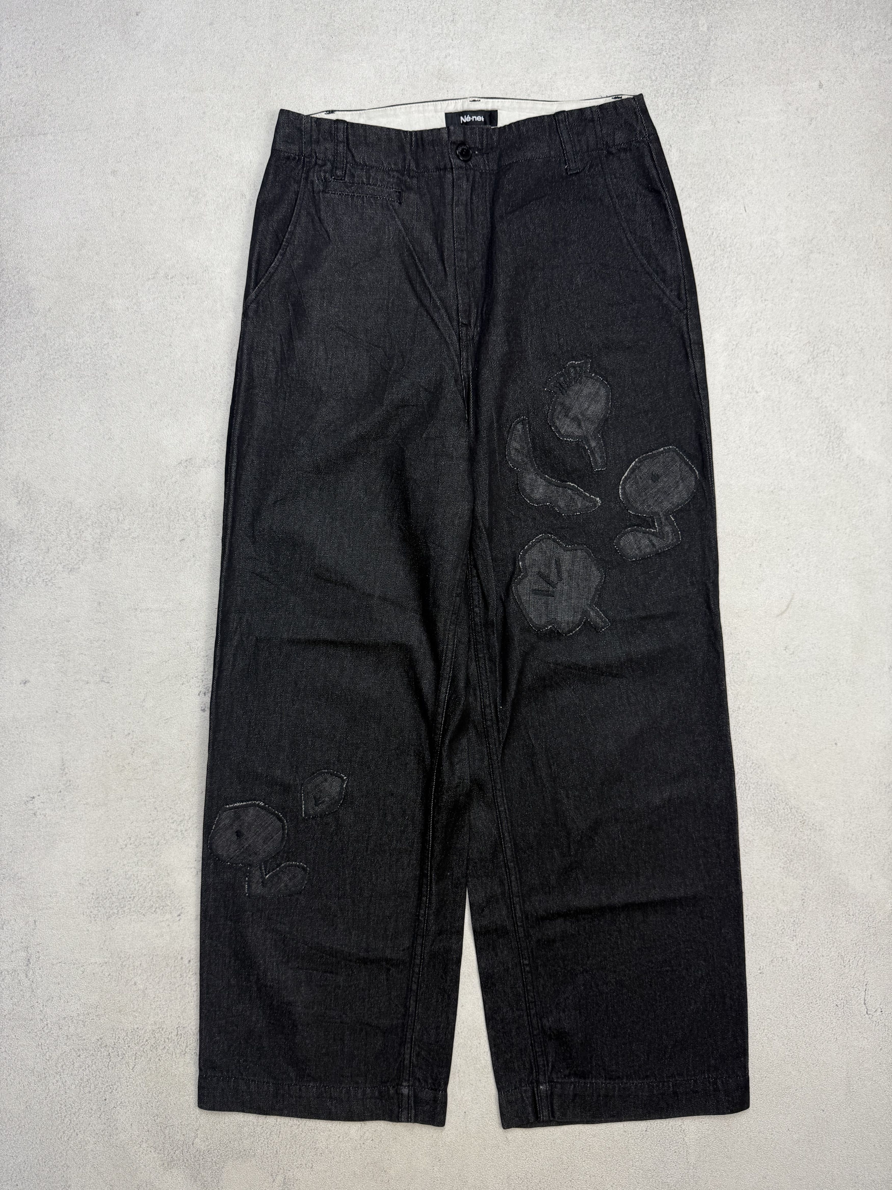 Ne-Net Ne-net Black Denim Jeans Size US 30 / EU 46 - 7 Thumbnail