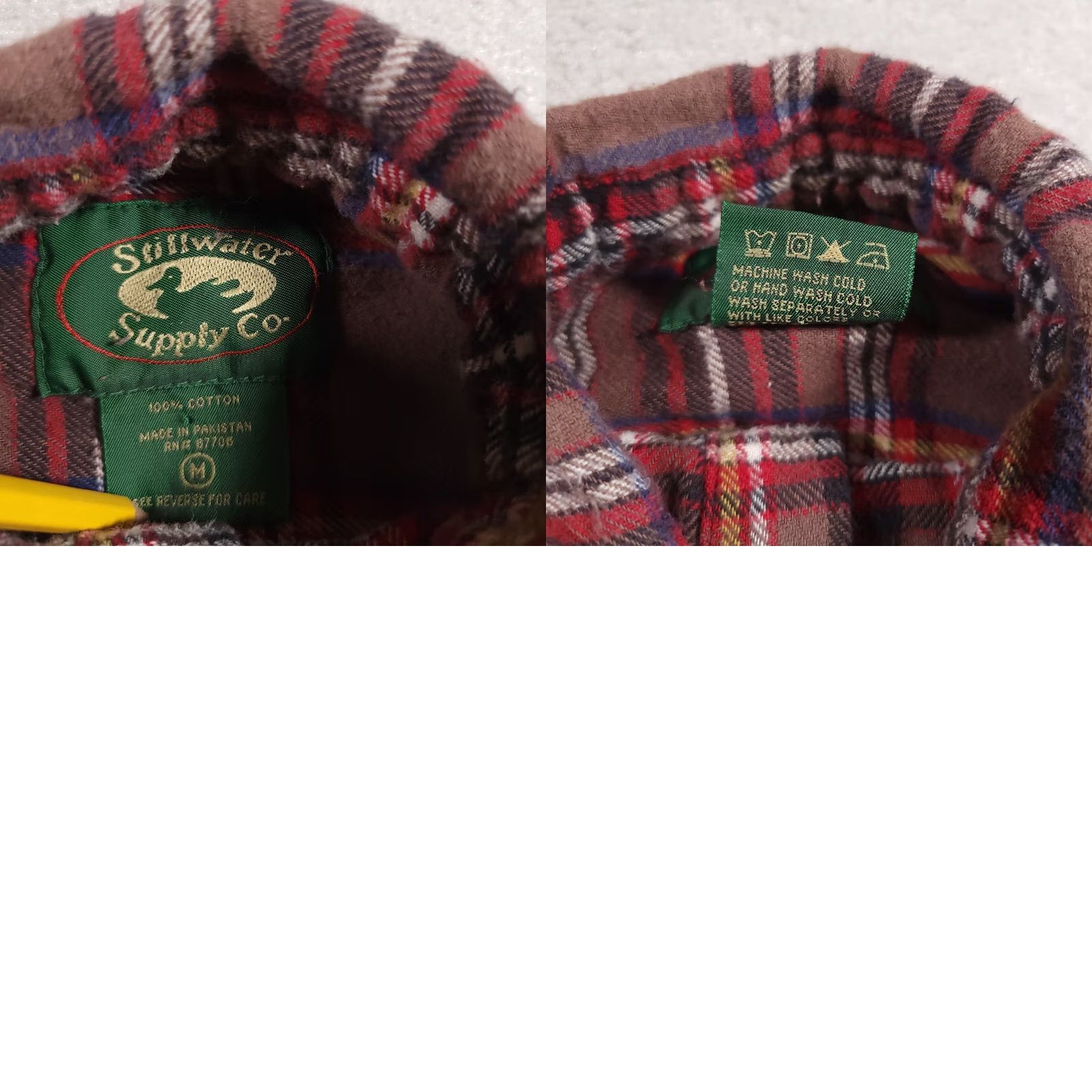 Vintage VINTAGE Stillwater Supply Co. Flannel Shirt Mens M Red Plaid Outdoor Pockets Shirt Mens Regular Red Plaid Outdoor Pockets Size US M / EU 48-50 / 2 - 9 Thumbnail
