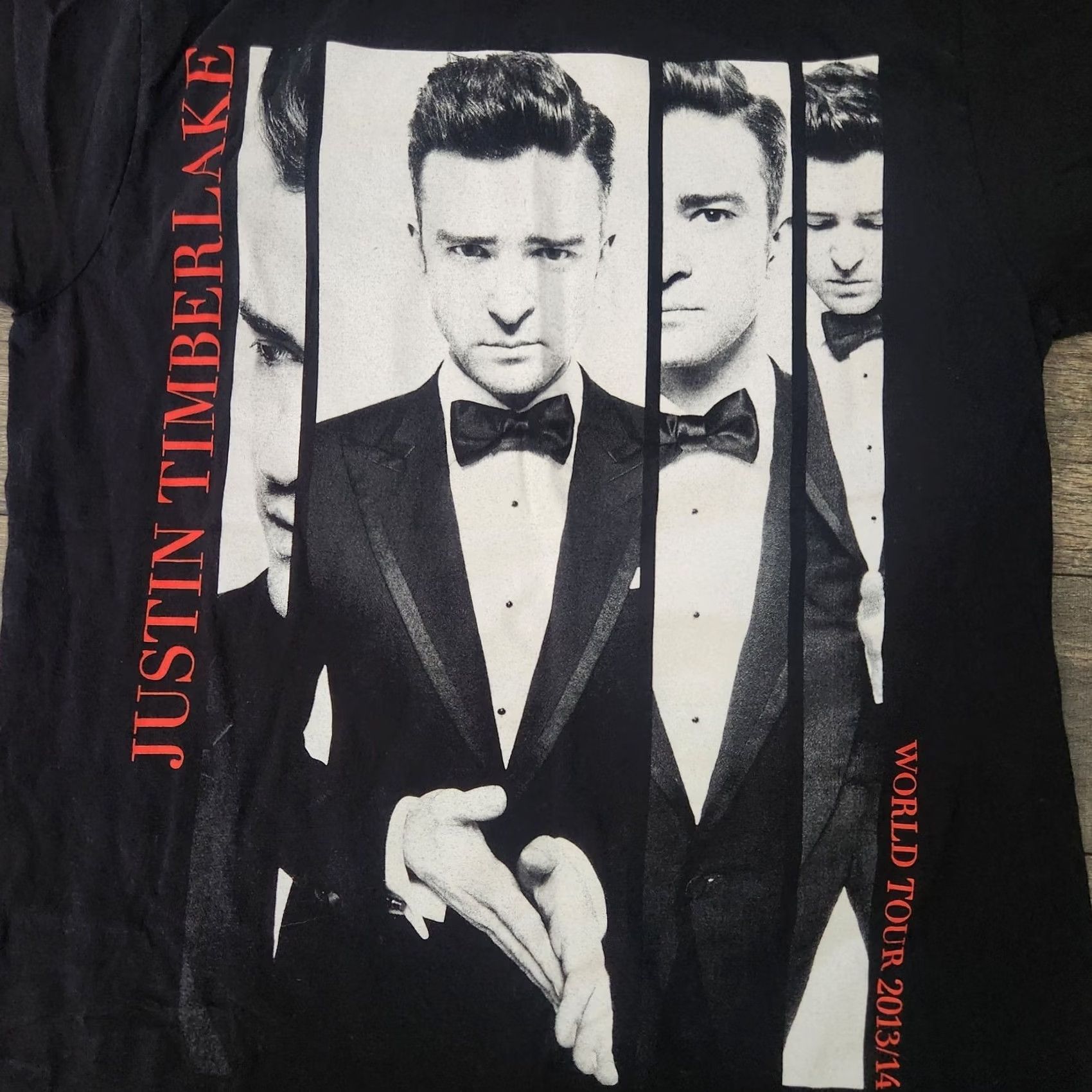 Vintage VINTAGE Justin Timberlake Shirt L Black World Tour 2013/14 Double Sided Mens Size US L / EU 52-54 / 3 - 2 Thumbnail