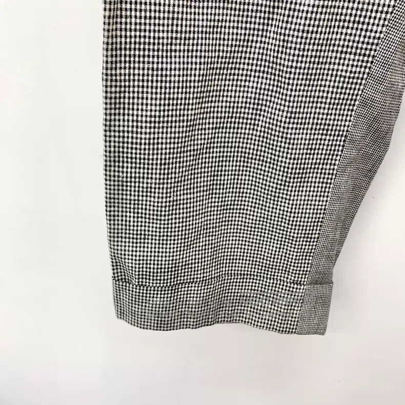 Thom Browne Thom Browne size 4 Grey Plaid Linen Casual Trousers Size US 30 / EU 46 - 4 Thumbnail
