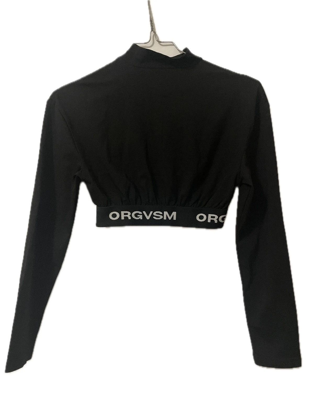 ORGVSM ORGVSM black long sleeve t shirt cropped turtleneck mockneck Size S / US 4 / IT 40 - 5 Thumbnail