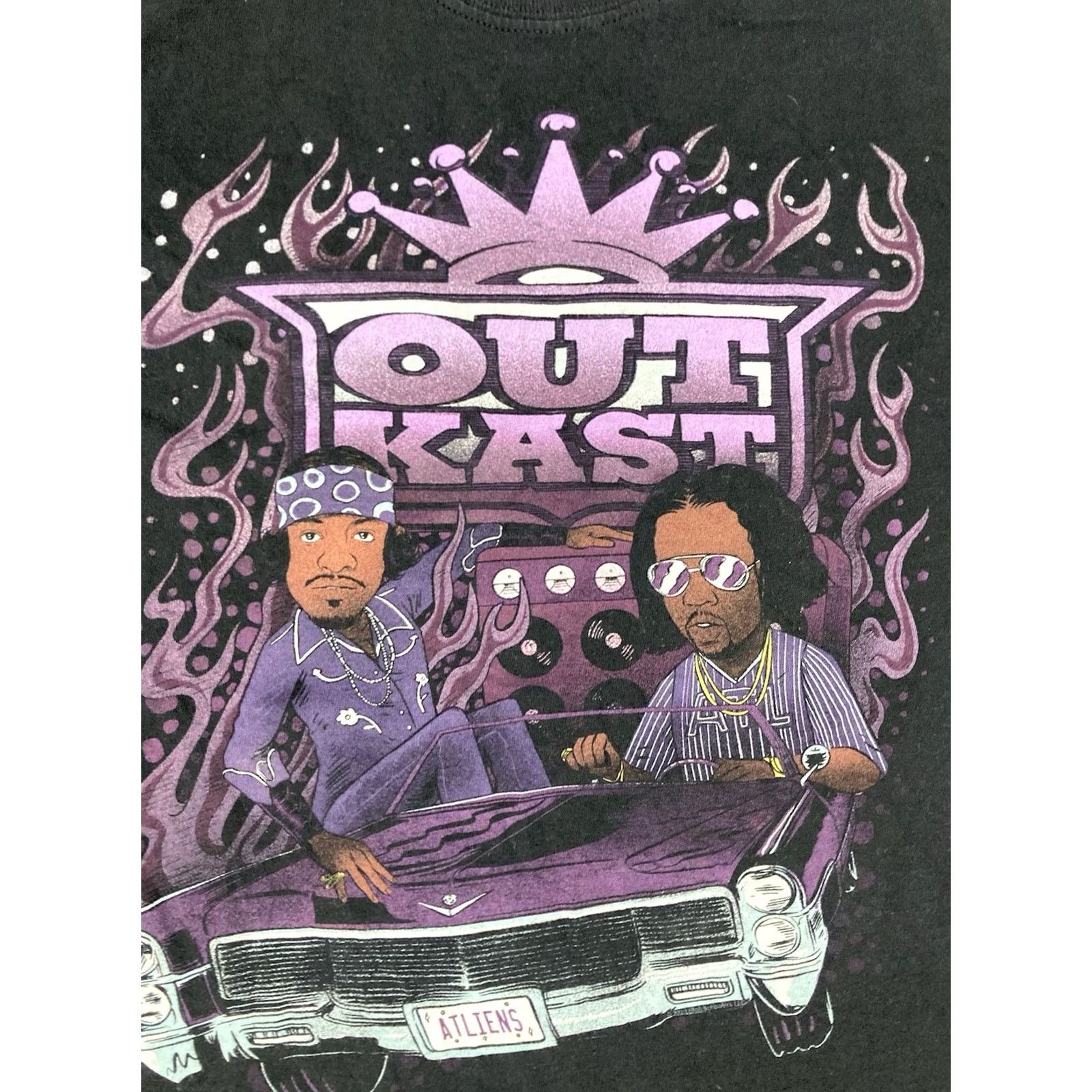 Vintage Outkast T-Shirt Women Small Black Short Sleeve Music Shirt Size S / US 4 / IT 40 - 2 Thumbnail