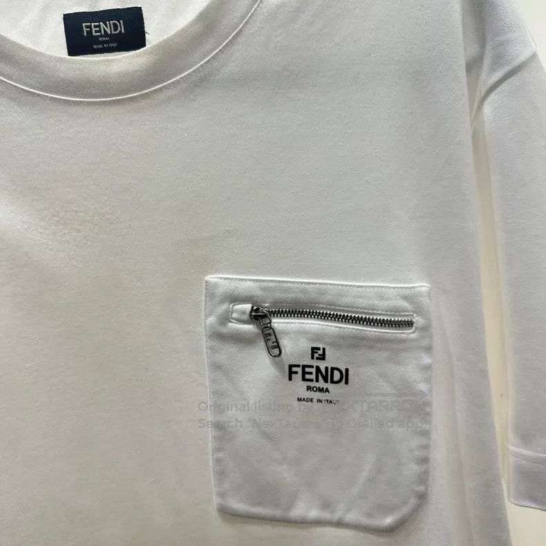 Fendi Fendi Slogan Lettering Zip Pocket Short Sleeve Size US M / EU 48-50 / 2 - 6 Thumbnail