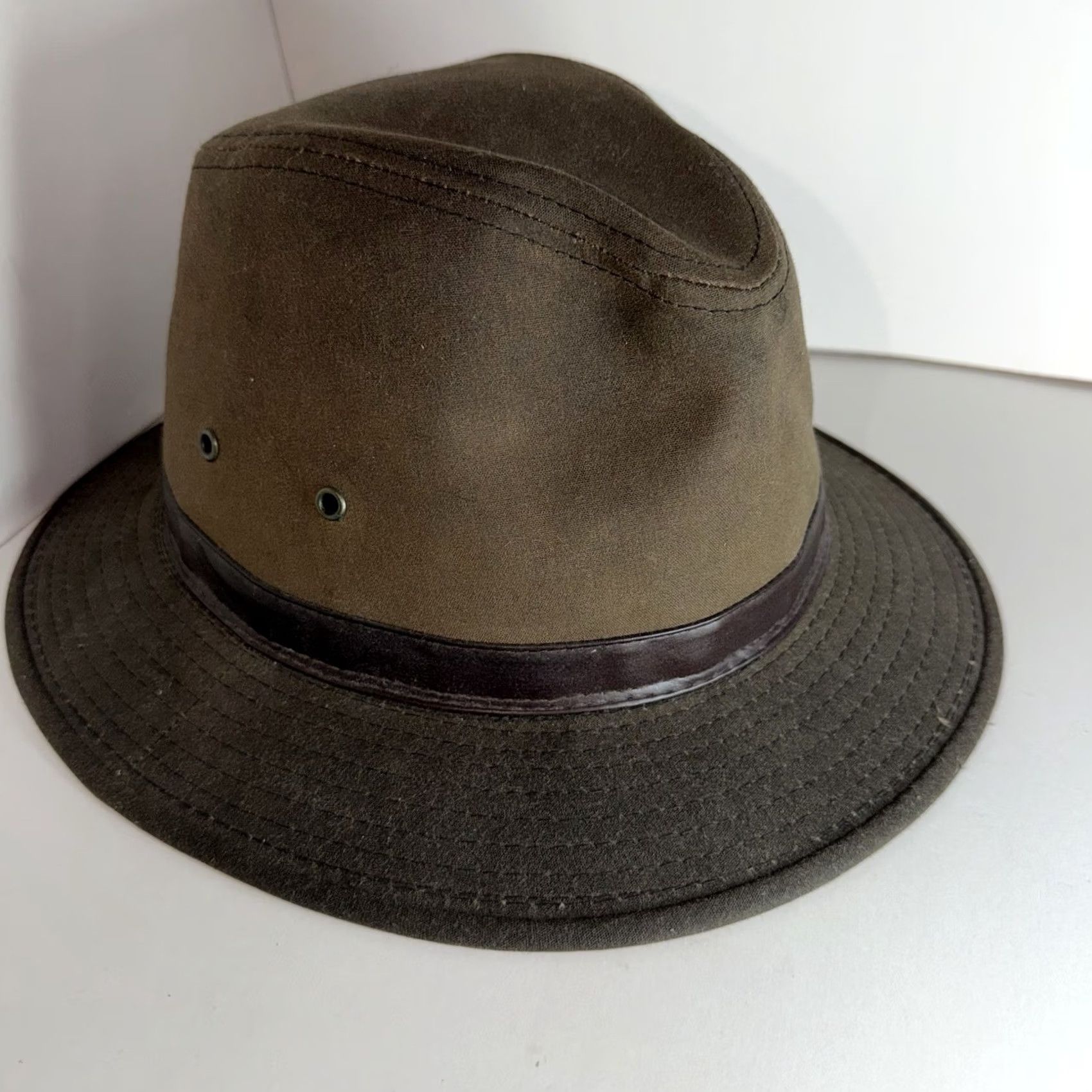 Duluth Trading Company Duluth Trading Bucket Hat Mens Size XL Brown Vented Oil Cloth Hiking Outdoor New Size ONE SIZE - 2 Thumbnail