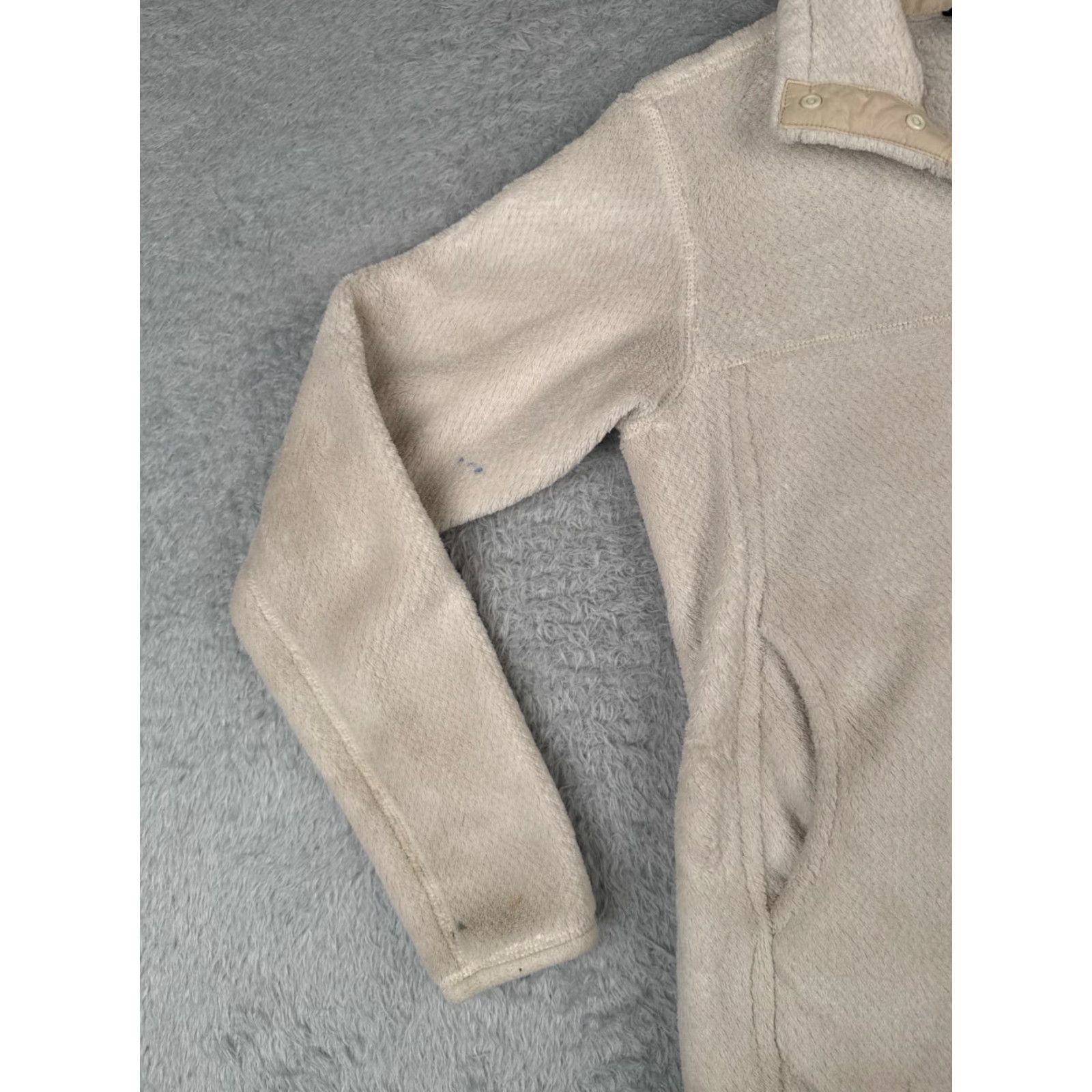 Patagonia Patagonia Sweater Women Small Beige Re-Tool Snap-T Pullover Poly READ ME 25442 Size S / US 4 / IT 40 - 4 Thumbnail