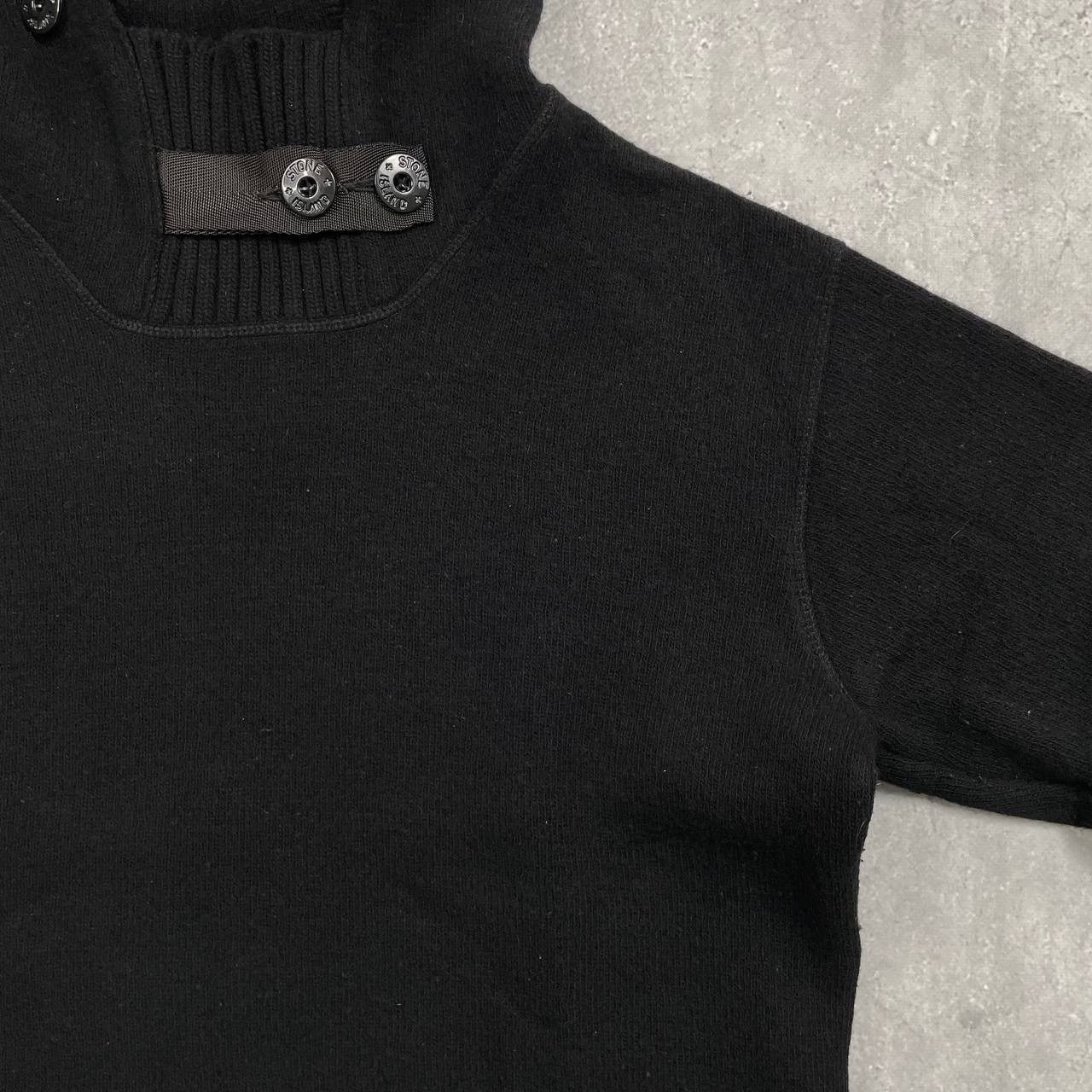 Stone Island Vintage Stone Island A/W 2002 Knitted Hooded Sweater M/L Size US M / EU 48-50 / 2 - 13 Thumbnail
