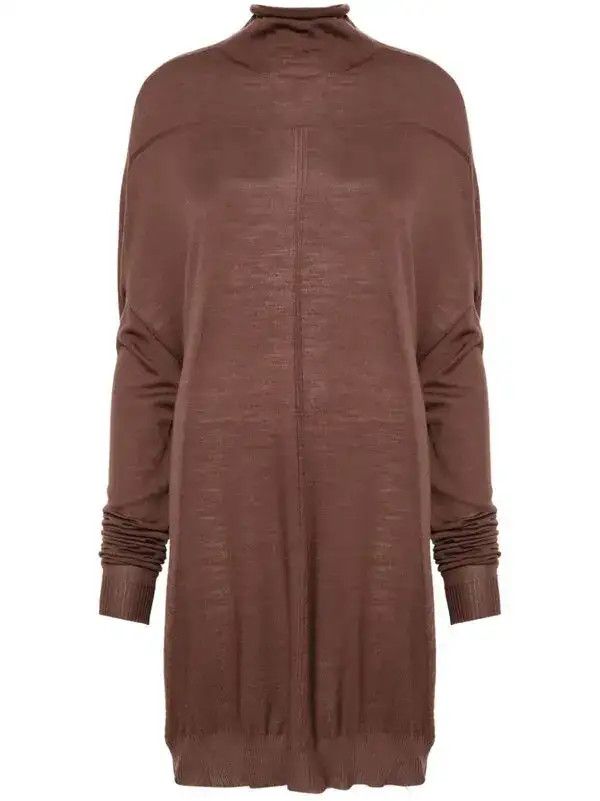 Rick Owens o1y0126 Cashmere Blend Sweater in Brown Size M / US 6-8 / IT 42-44 - 1 Thumbnail