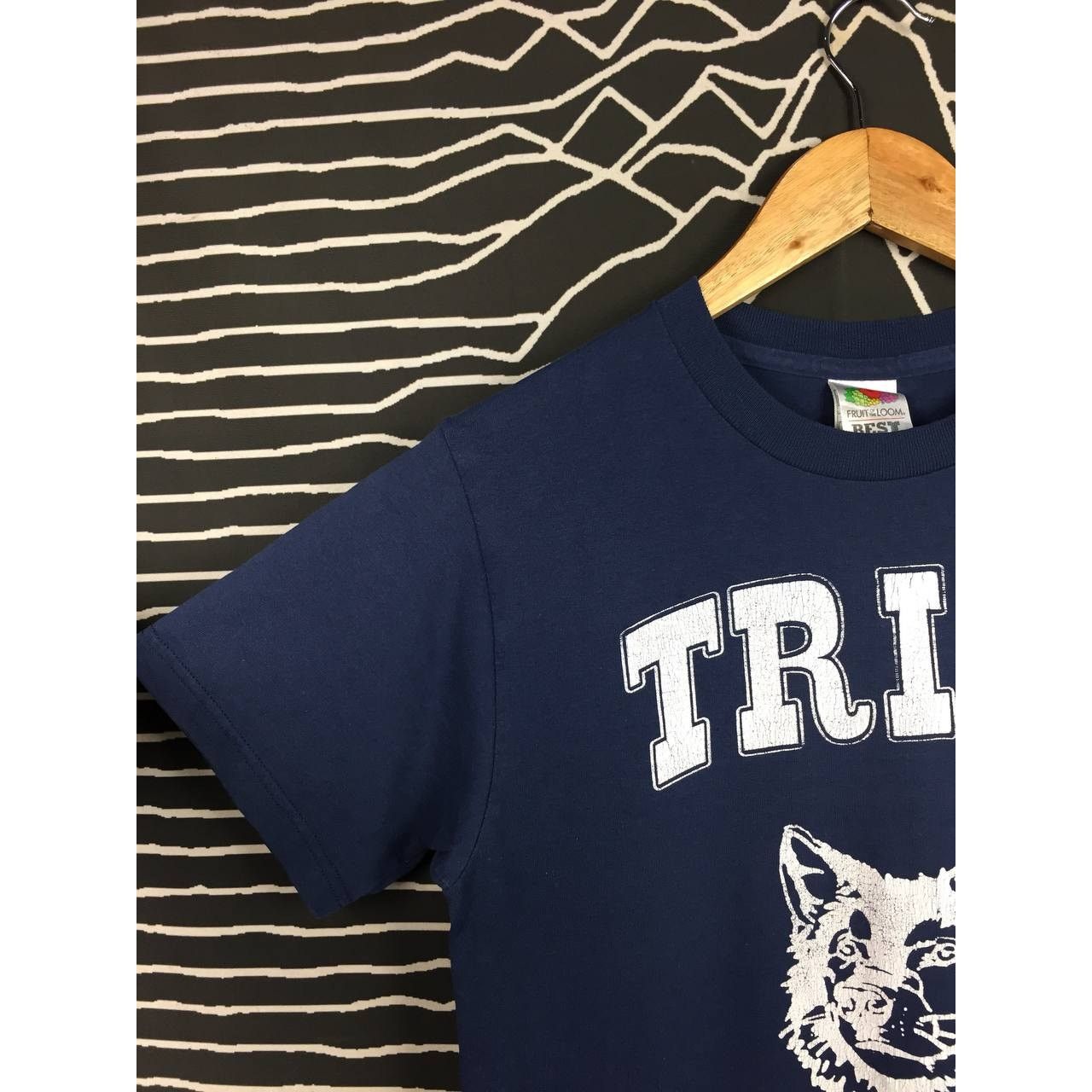 Fruit Of The Loom × Vintage Vtg 50/50 Triad Lone Wolf Art Nature Wildlife Animal Tee Size US S / EU 44-46 / 1 - 4 Thumbnail